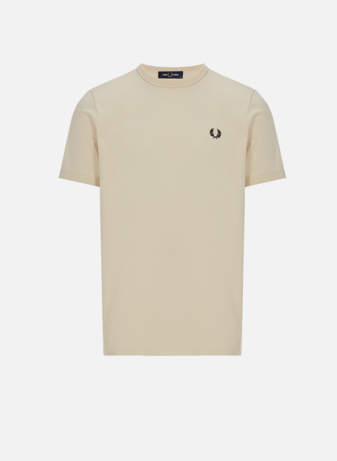 Beige cotton T-shirtFRED PERRY 