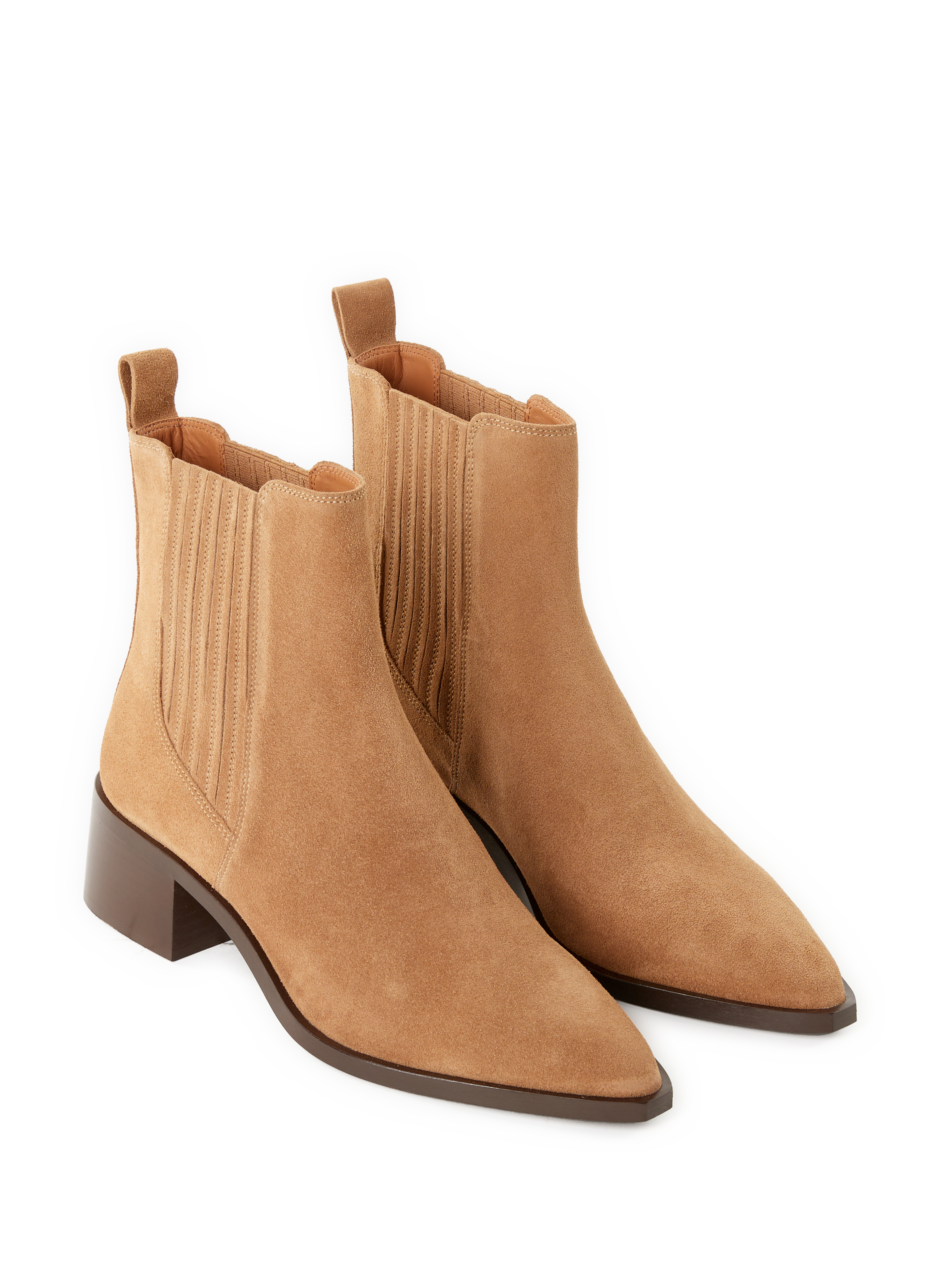 Bottines Beyonce en cuir  SAISON 1865 Beige