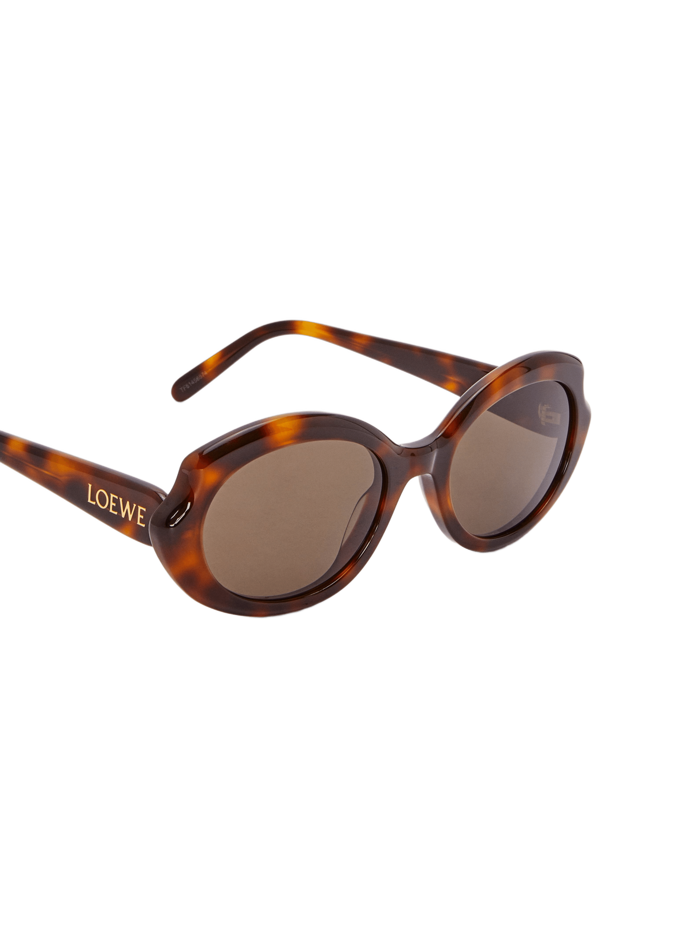 Slim Mini Oval Sunglasses LOEWE Brown