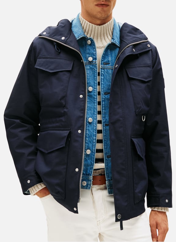Hooded outdoor jacket Blue by TOMMY HILFIGER TOMMY HILFIGER Hooded outdoor jacket Blue
