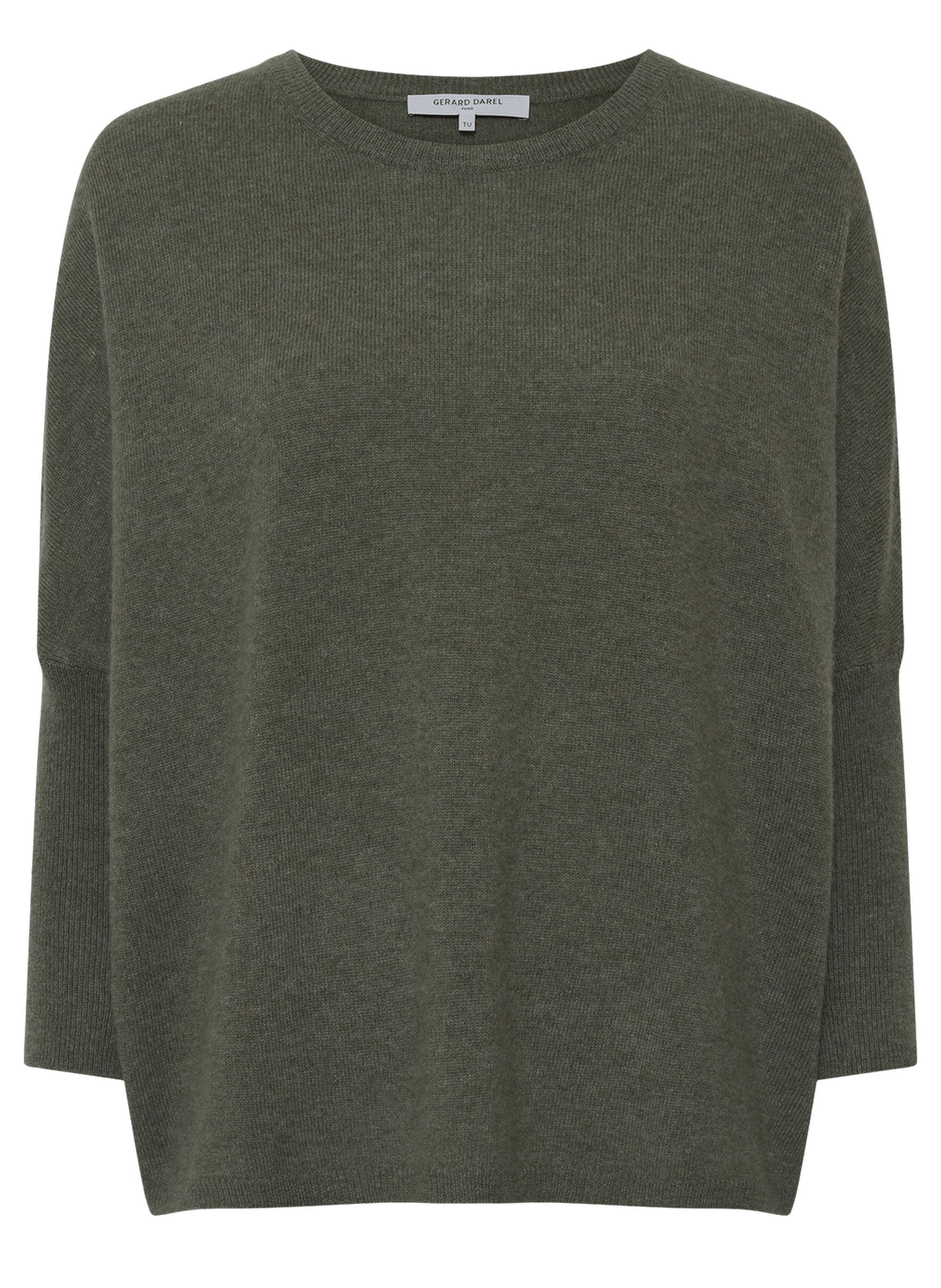 Pull ample à col rond en cachemire - erline GERARD DAREL Kaki