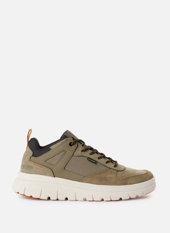 Mixed leather sneakers Green by PALLADIUM PALLADIUM Mixed leather sneakers Green