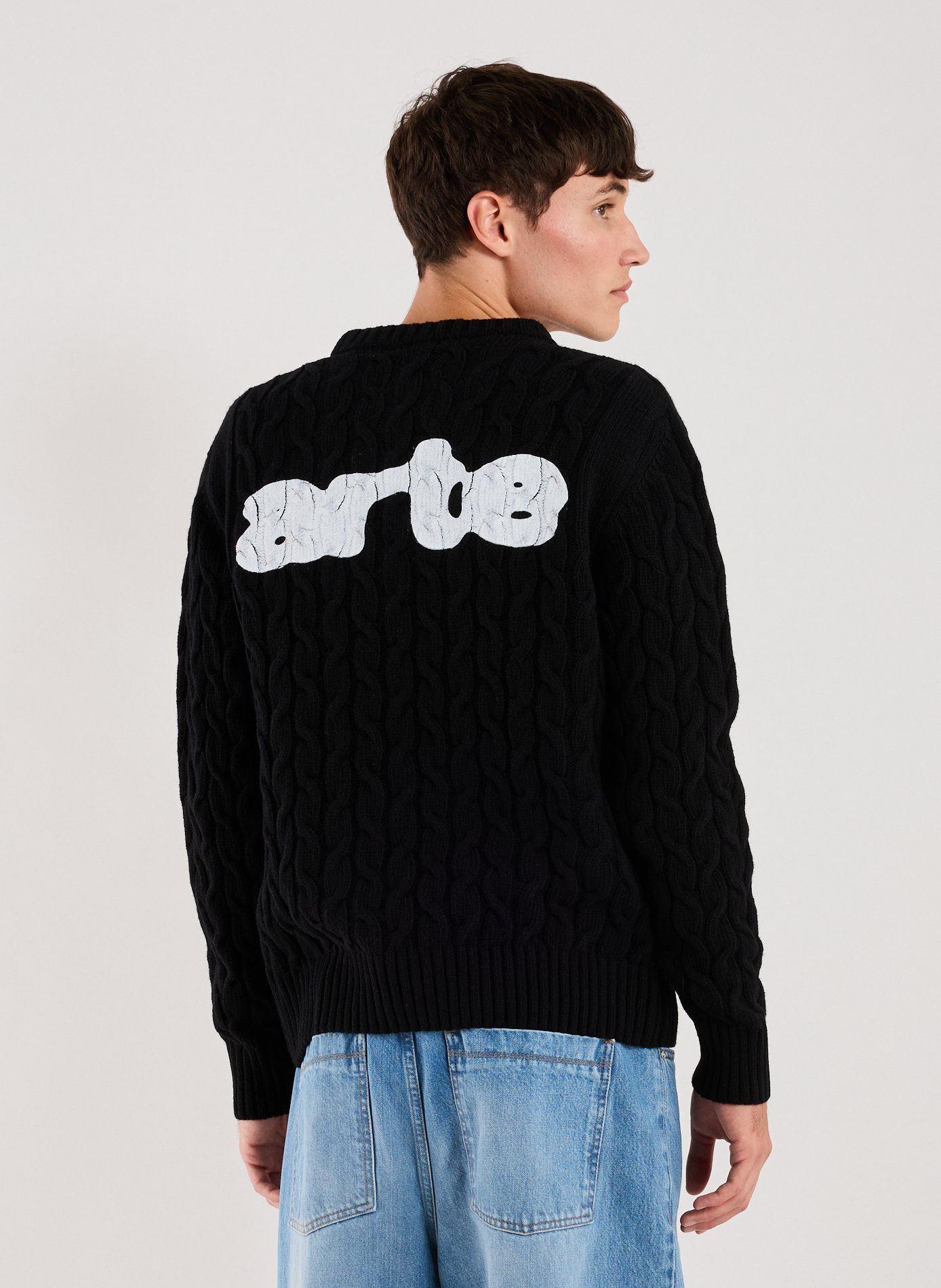 Pull droit en laine mélangée ARTE ANTWERP Noir