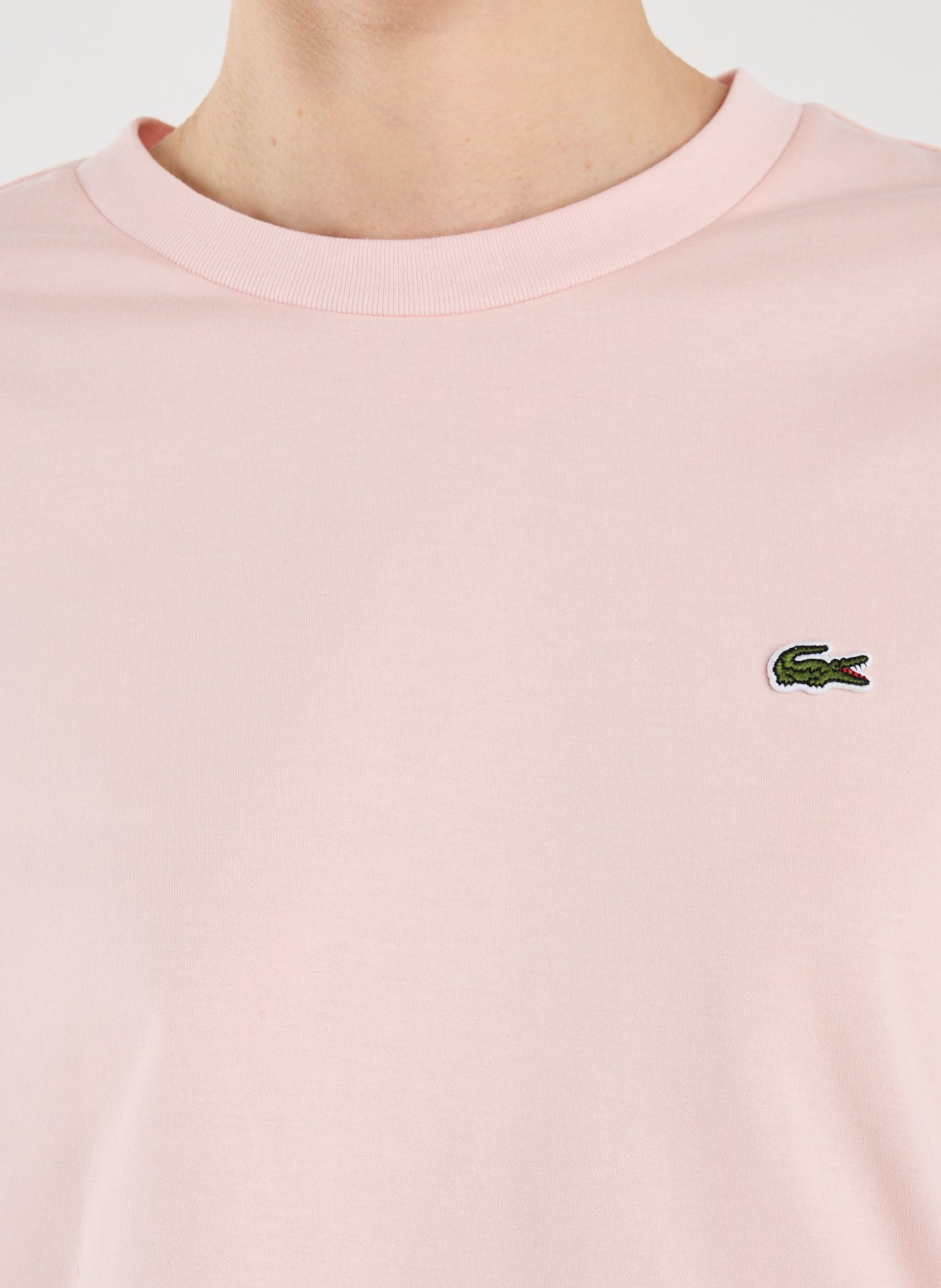 T-shirt en coton LACOSTE Rose