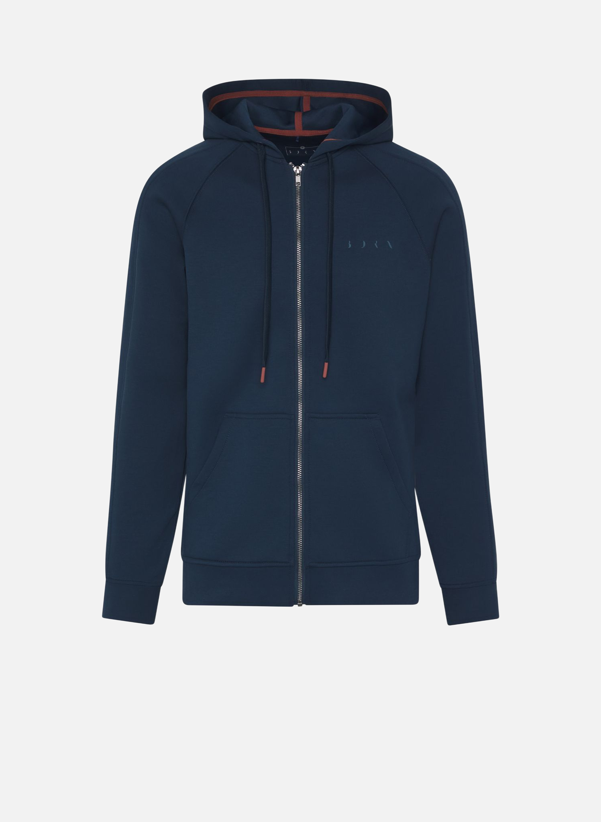 BORN LIVING YOGA Sweat de sport à capuche zippé performance nam Bleu