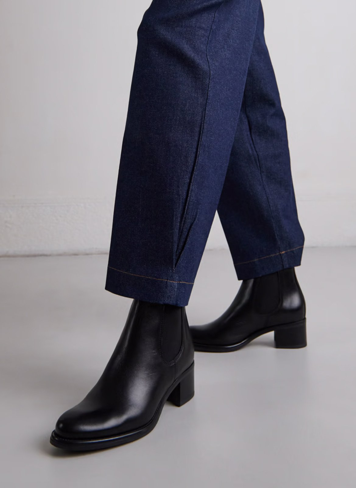 Bottines en cuir calcutto JONAK Noir