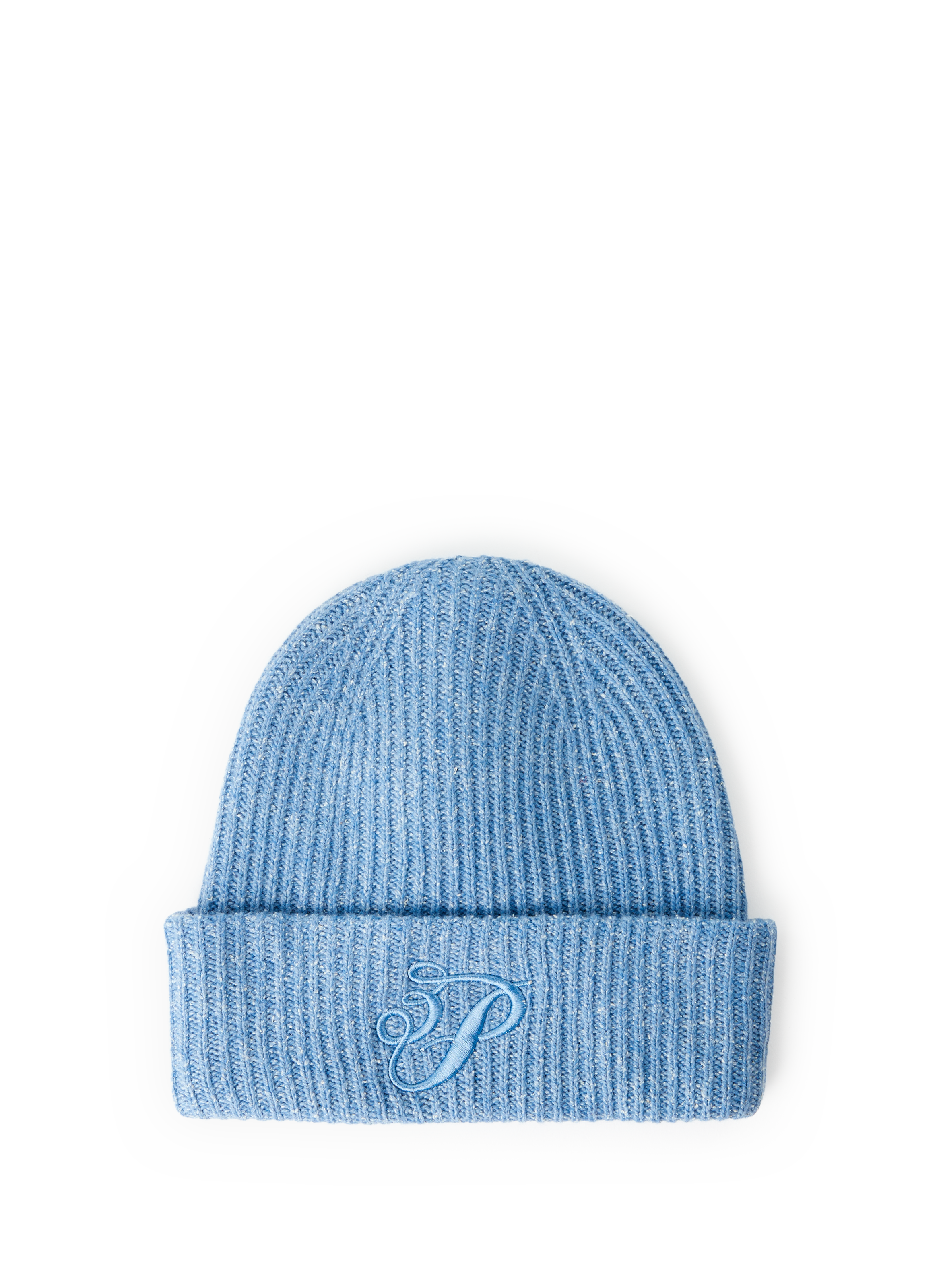 3 PARADIS Bonnet en laine mérinos et soie Bleu