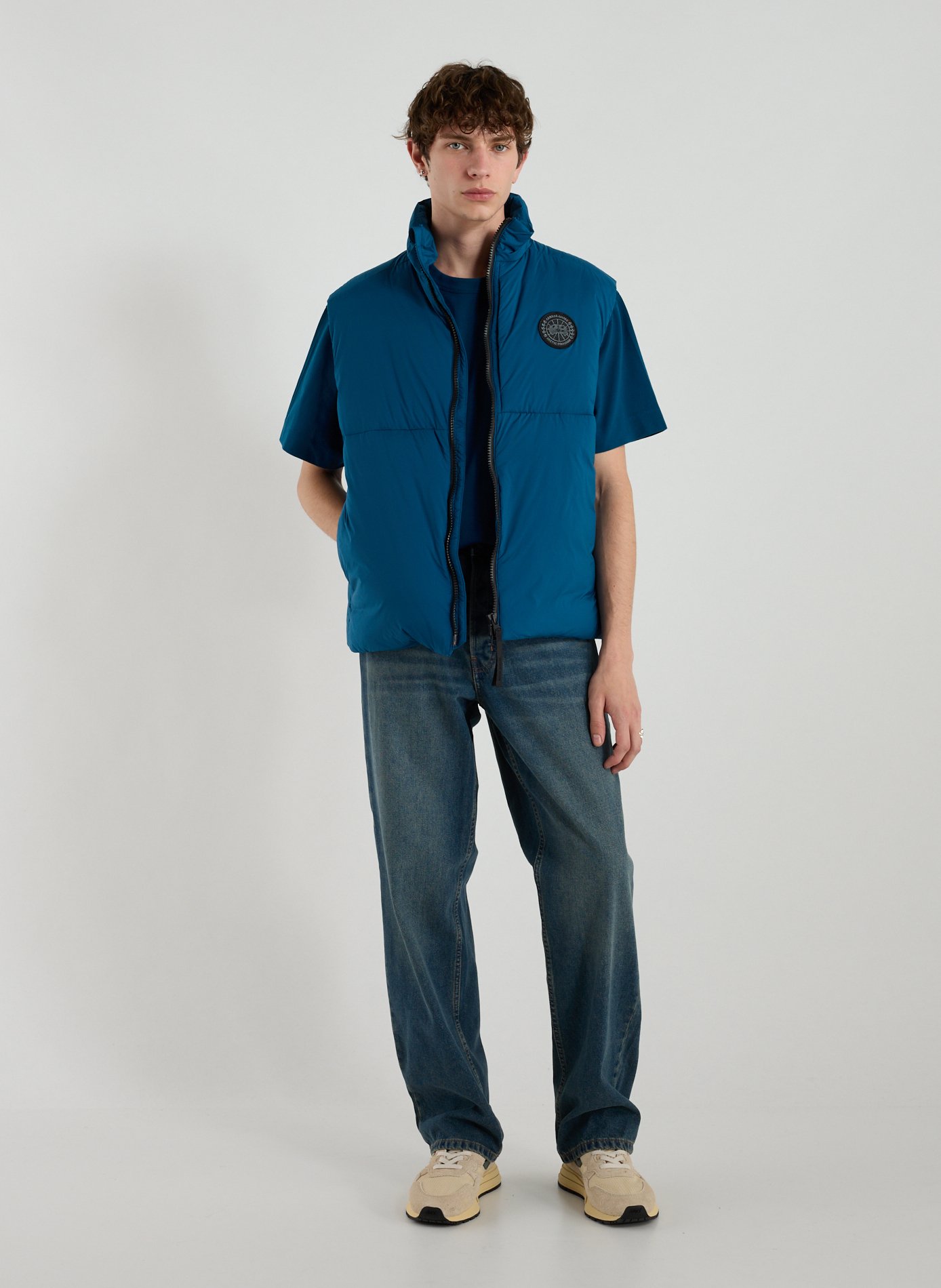 Sleeveless high neck vest CANADA GOOSE Blue