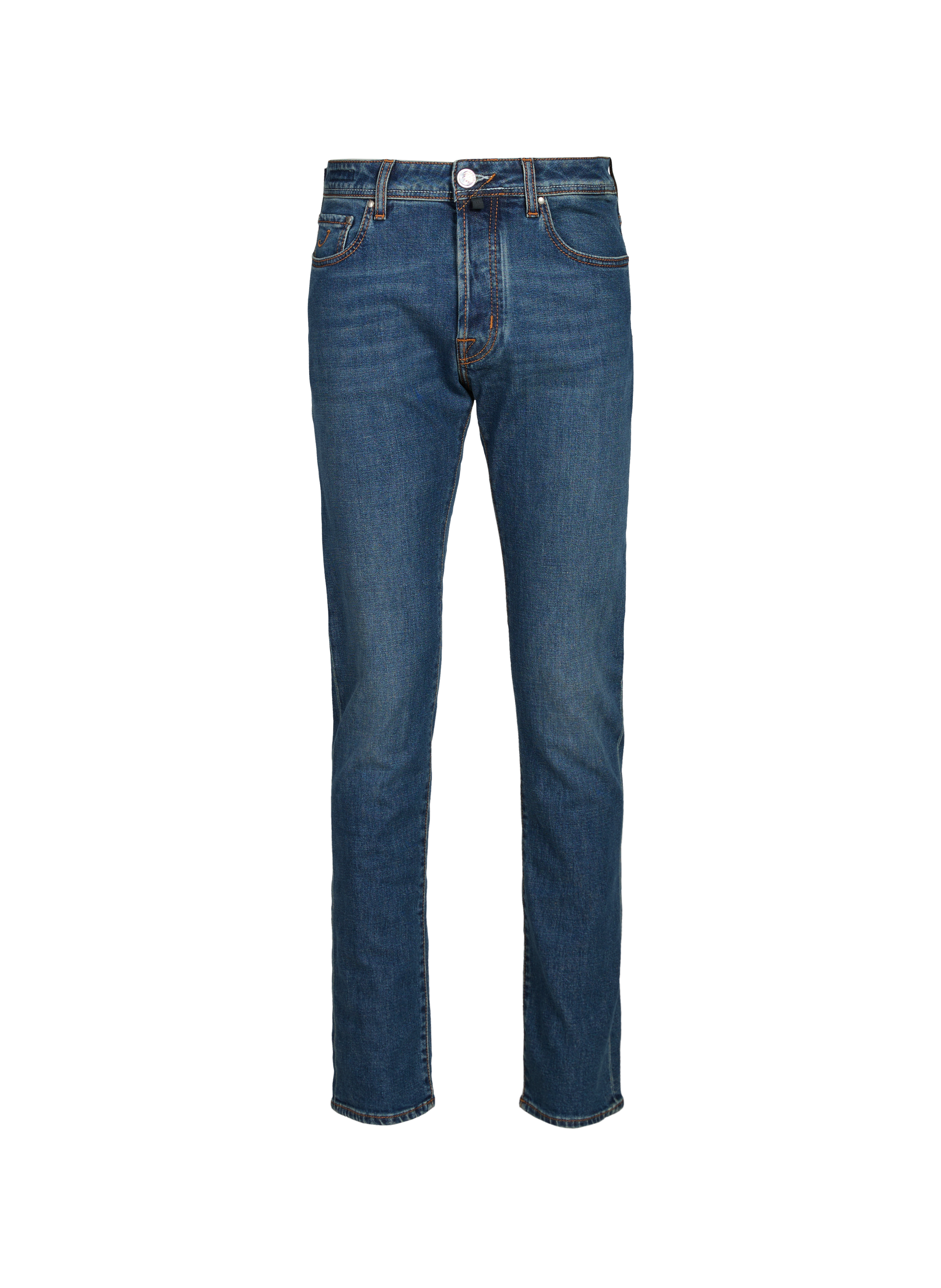 Jeans droit en coton mélangé JACOB COHEN Bleu