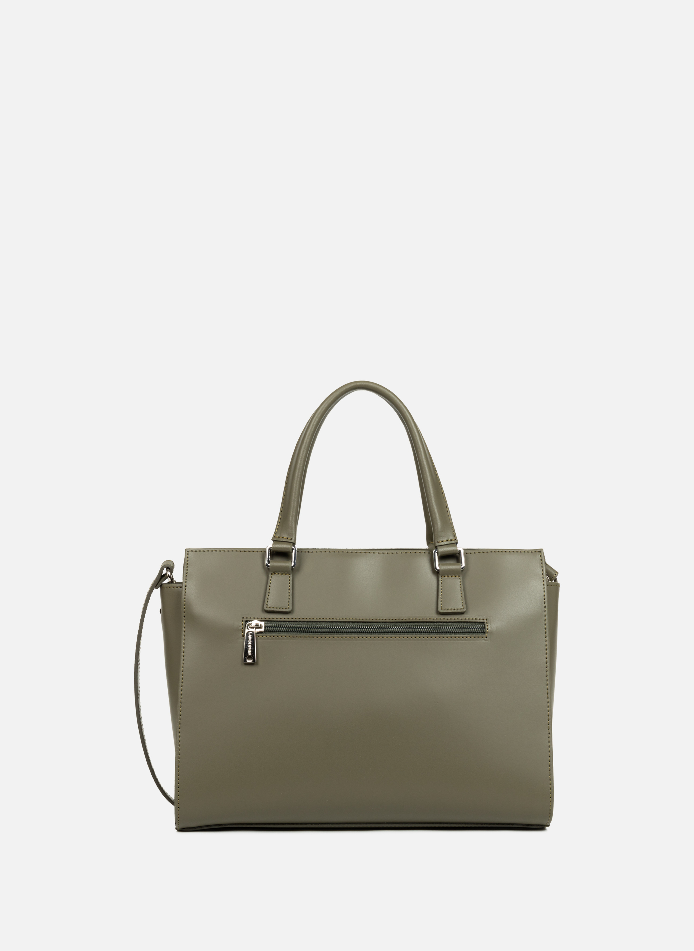 Large tote bag - Smooth LANCASTER Khaki