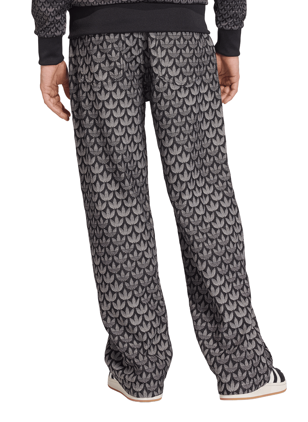 Jean Monogram en coton ADIDAS Noir