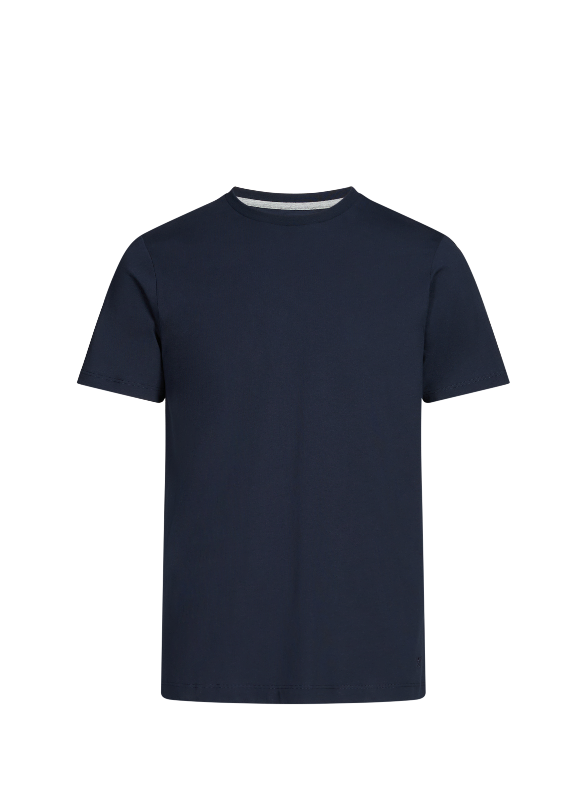 HACKETT T-shirt uni à col rond en coton Bleu