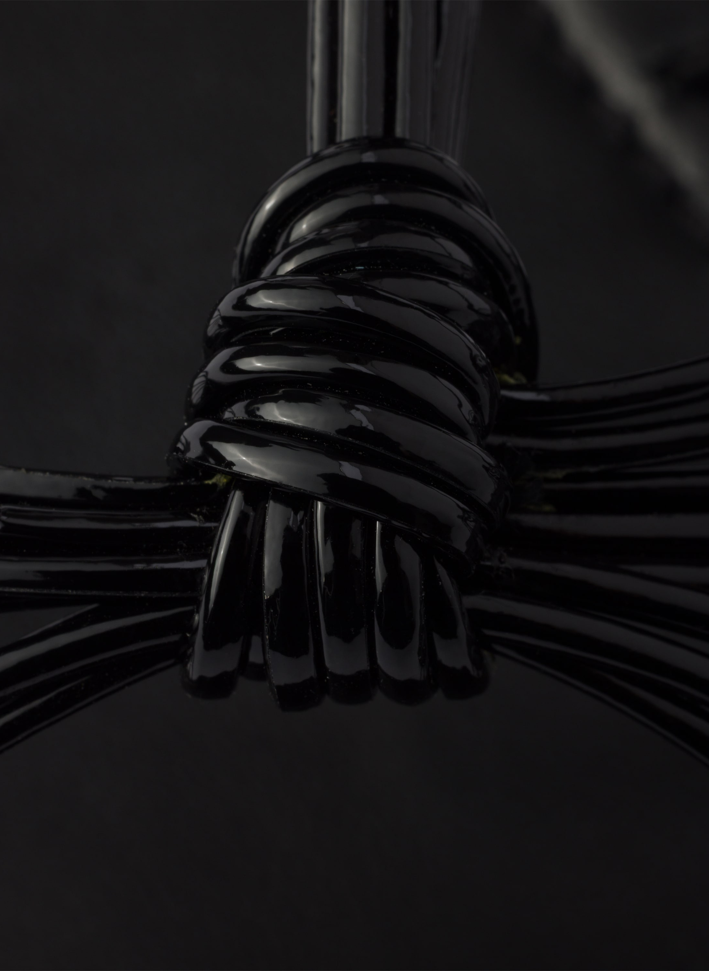 Sandales en cuir verni PRADA Noir