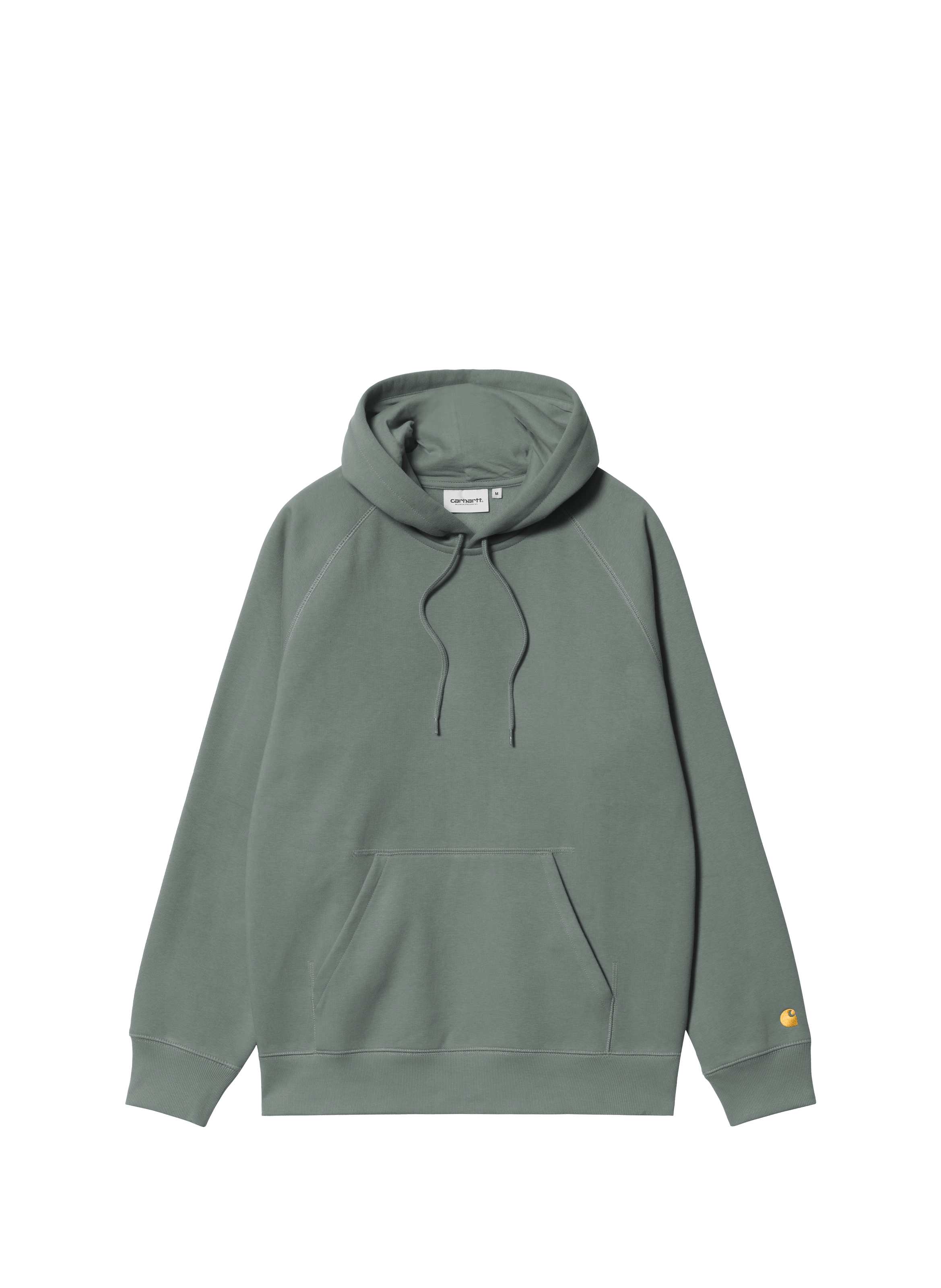 Hoodie uni à capuche en coton mélangé CARHARTT WIP Vert