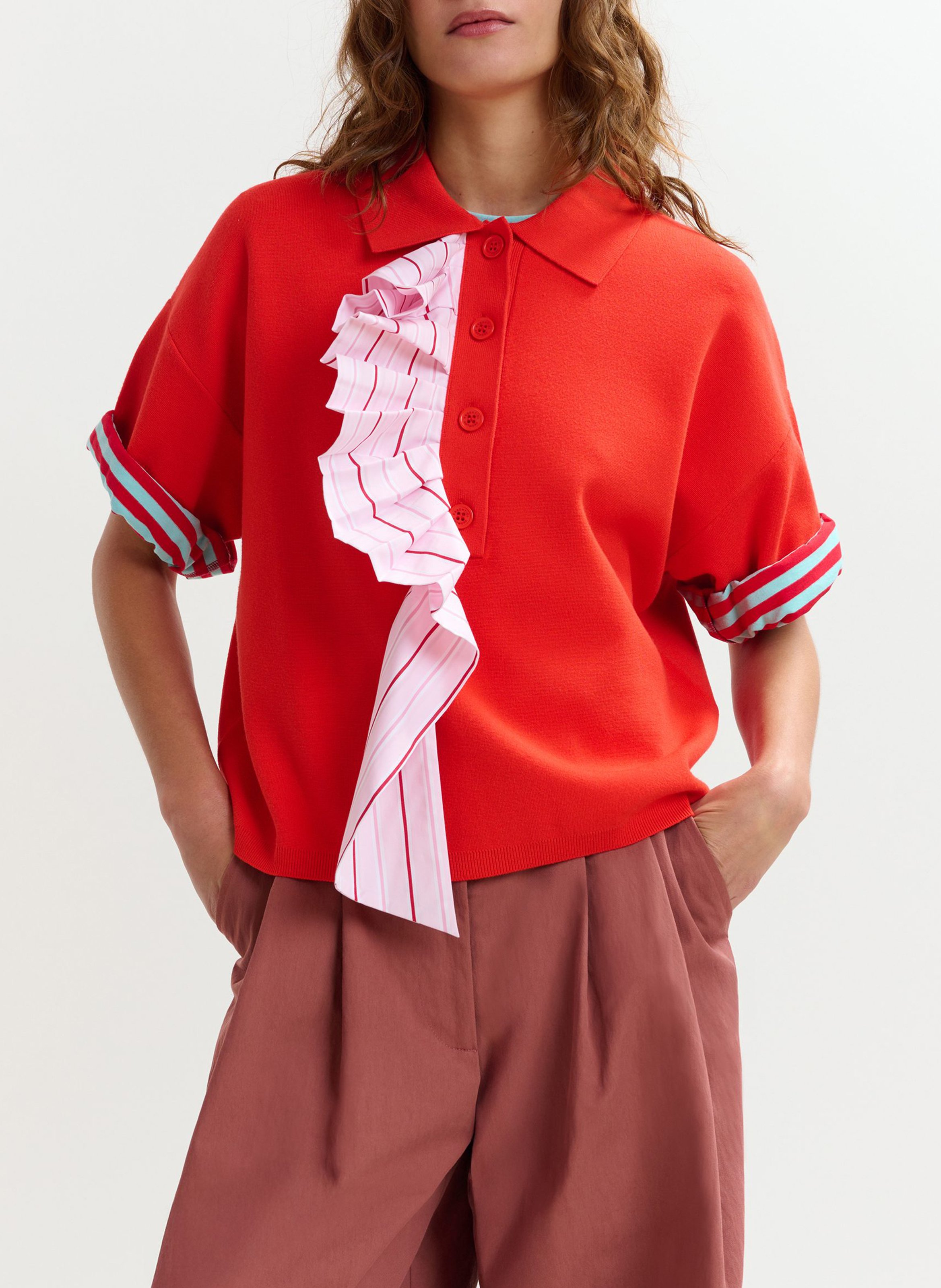 Polo manches courtes Jumble ESSENTIEL ANTWERP Orange