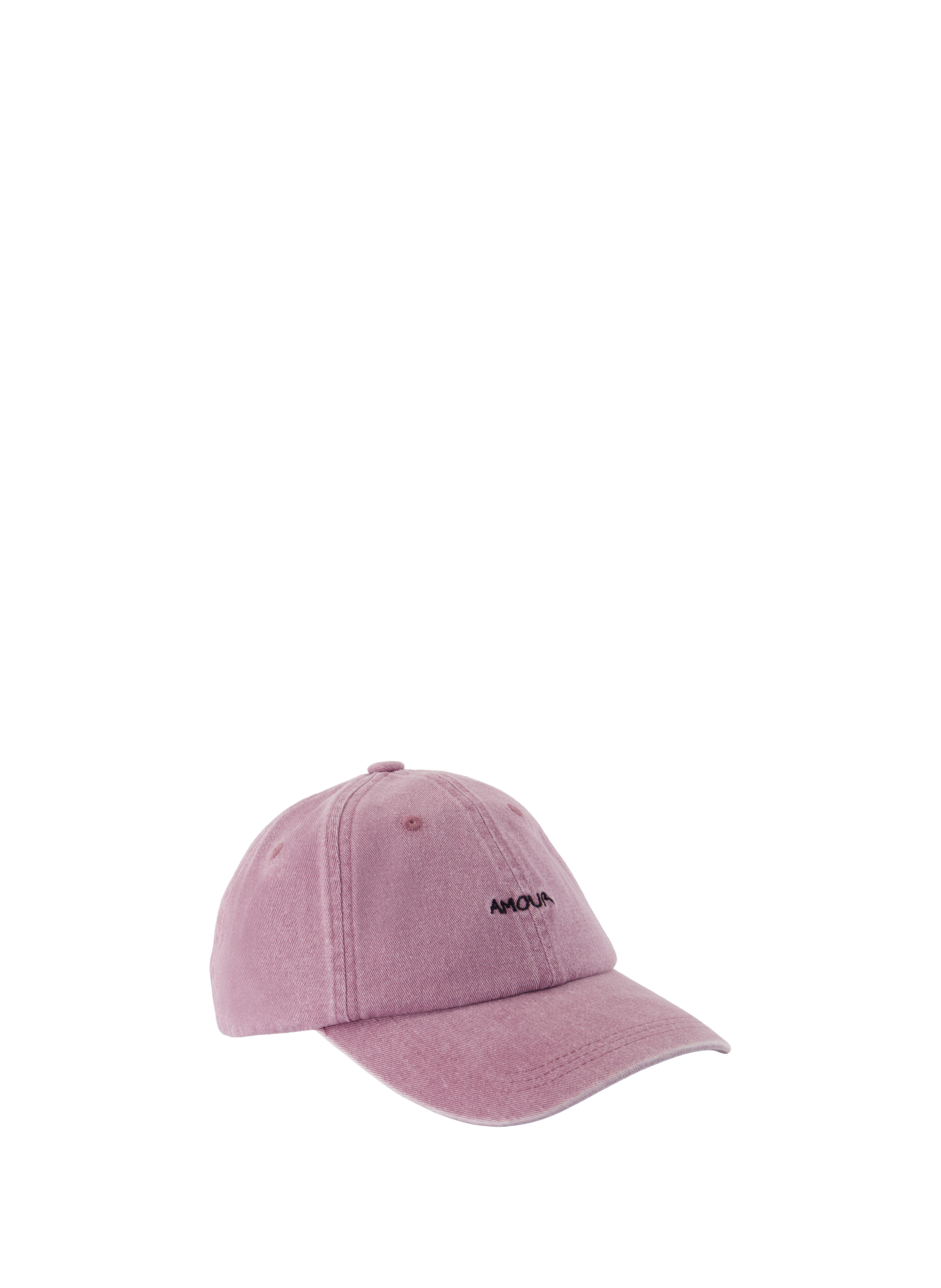 Embroidered Love Cotton Cap MAISON LABICHE Purple