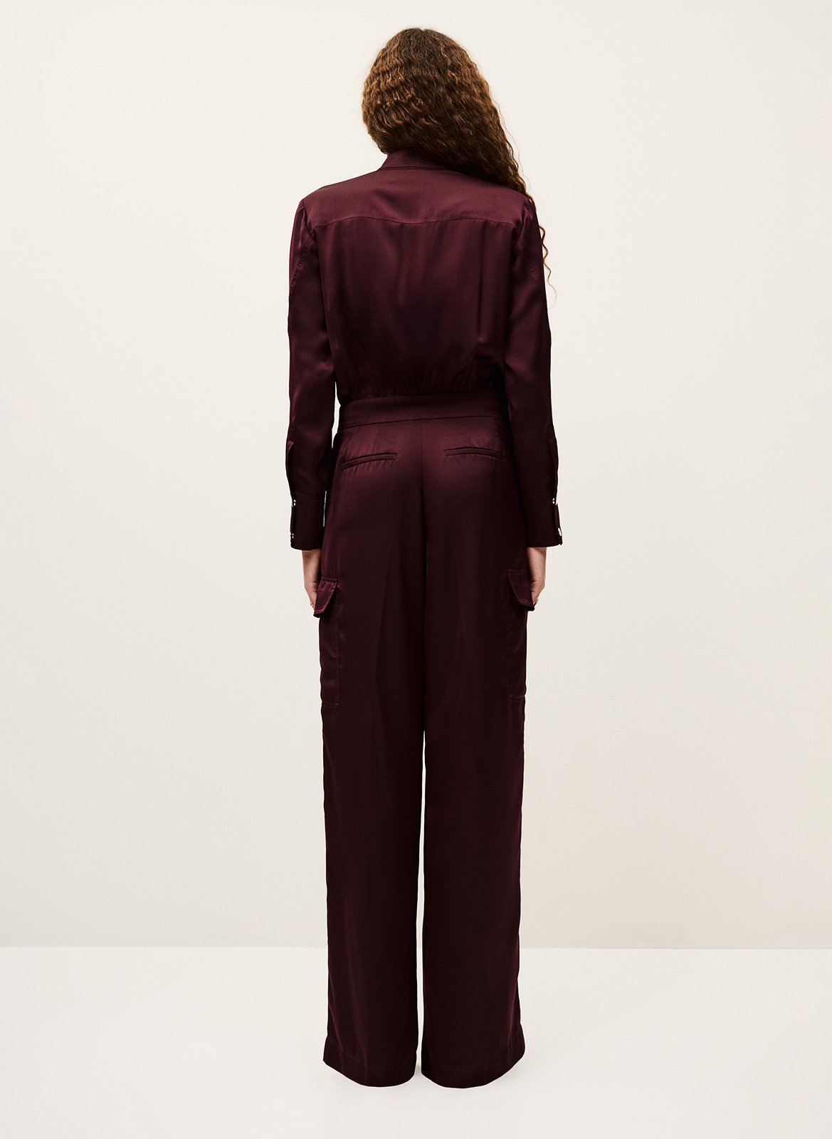 Combinaison droite satinée carmy BA&SH Violet