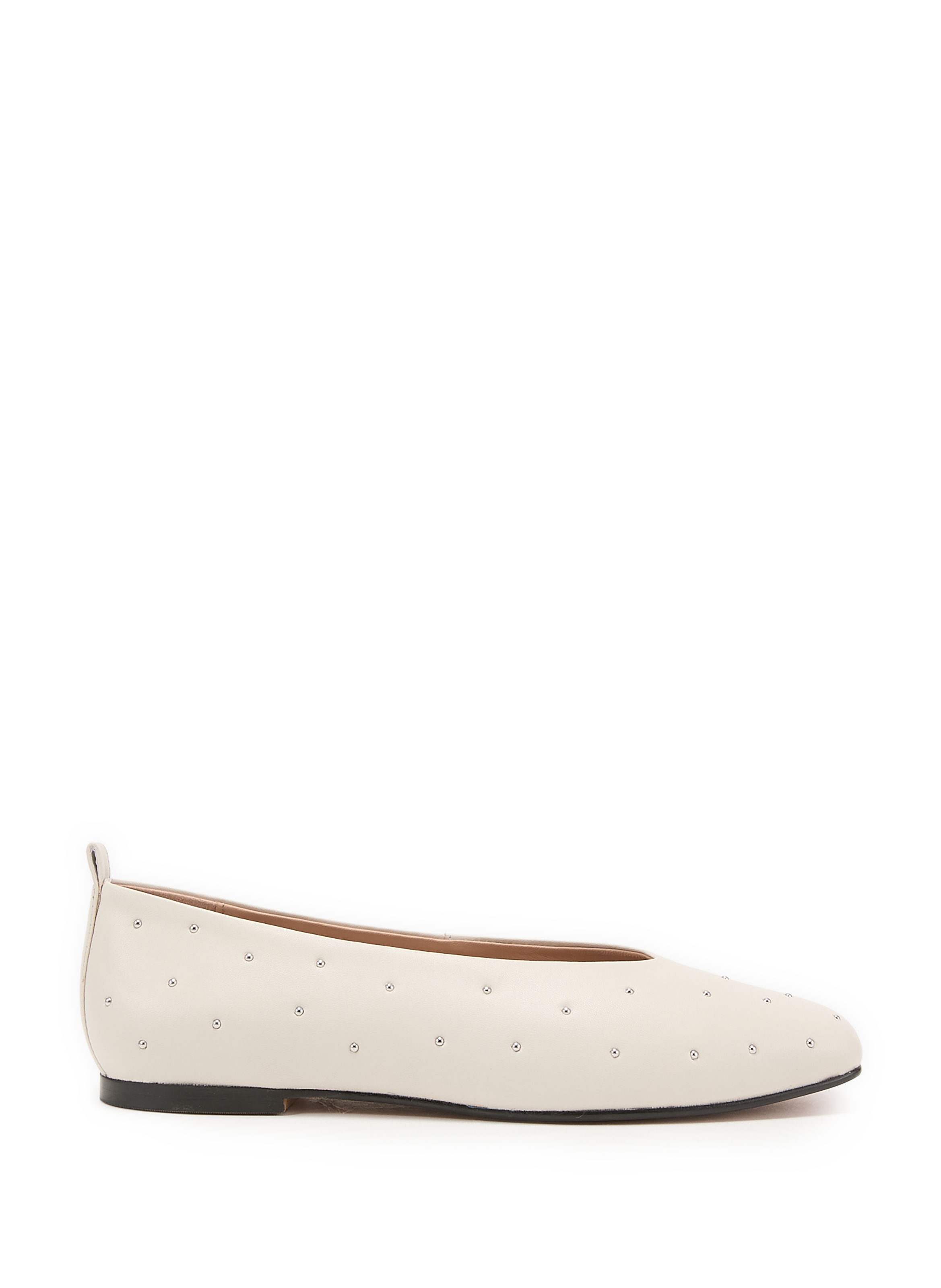 Ballerines en cuir mélangé GEOX Beige