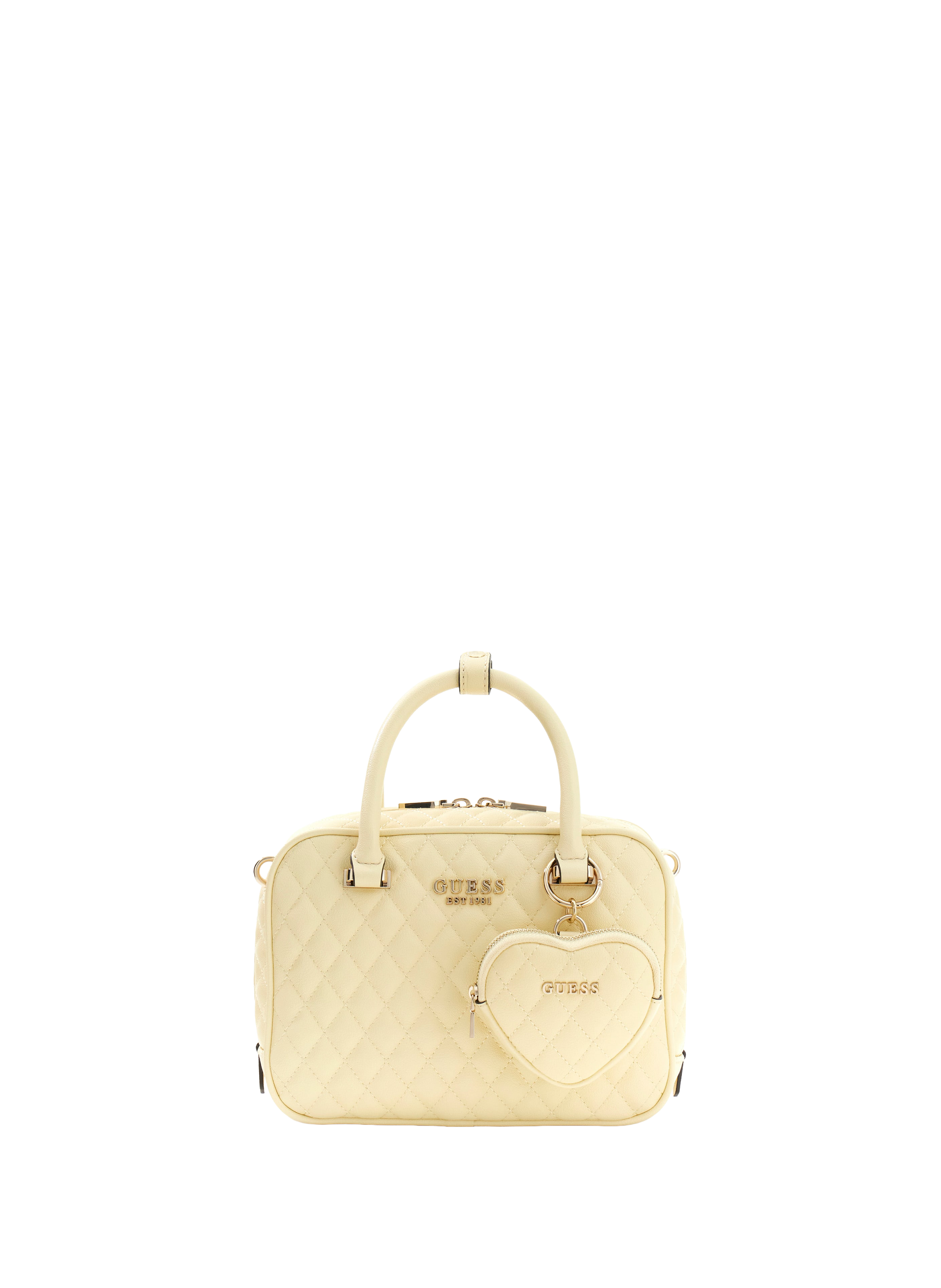 Sac Atabey matelassé avec pochette coeur GUESS Jaune