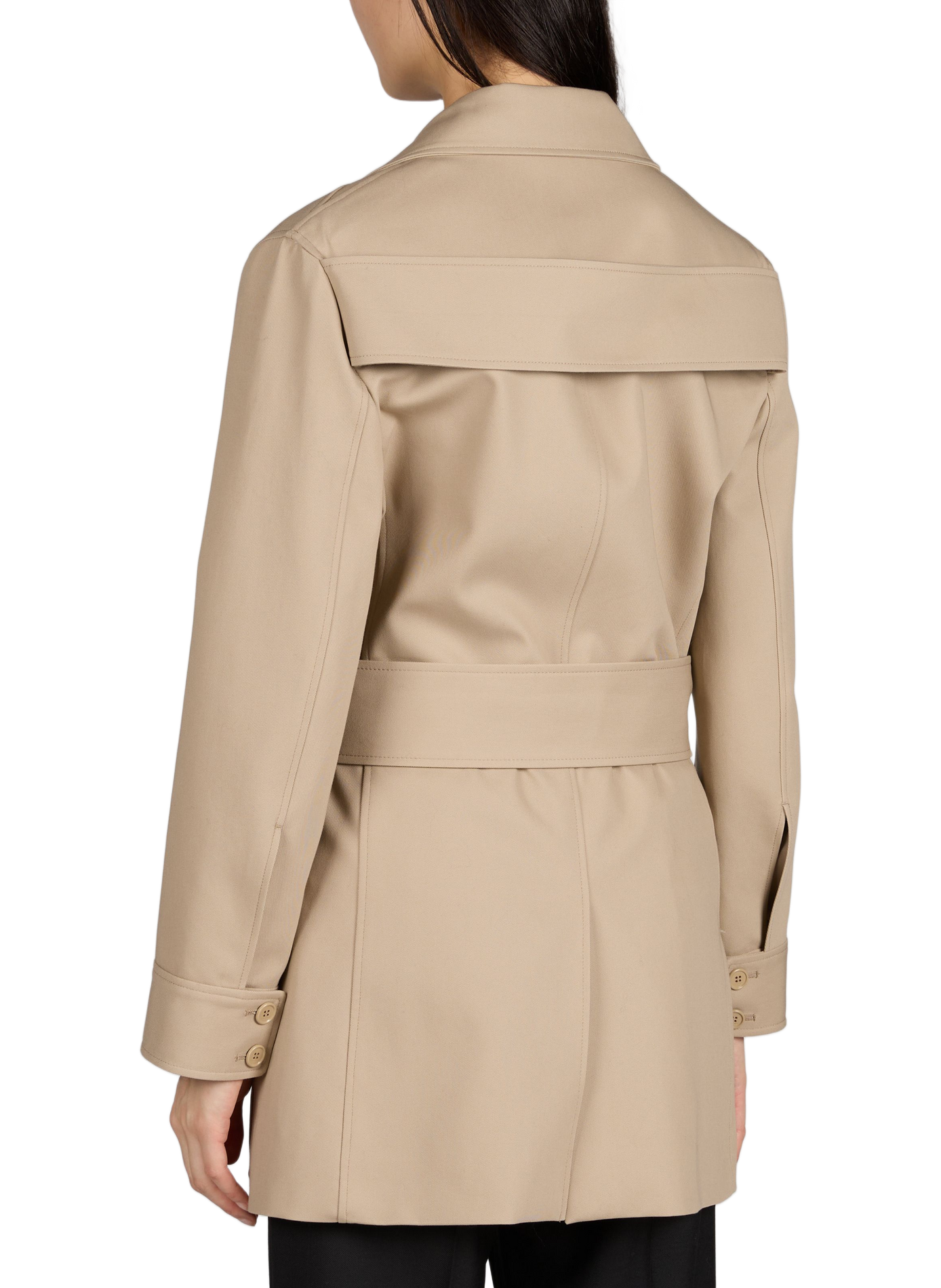 Veste droite multi-poches en coton COURRÈGES Beige