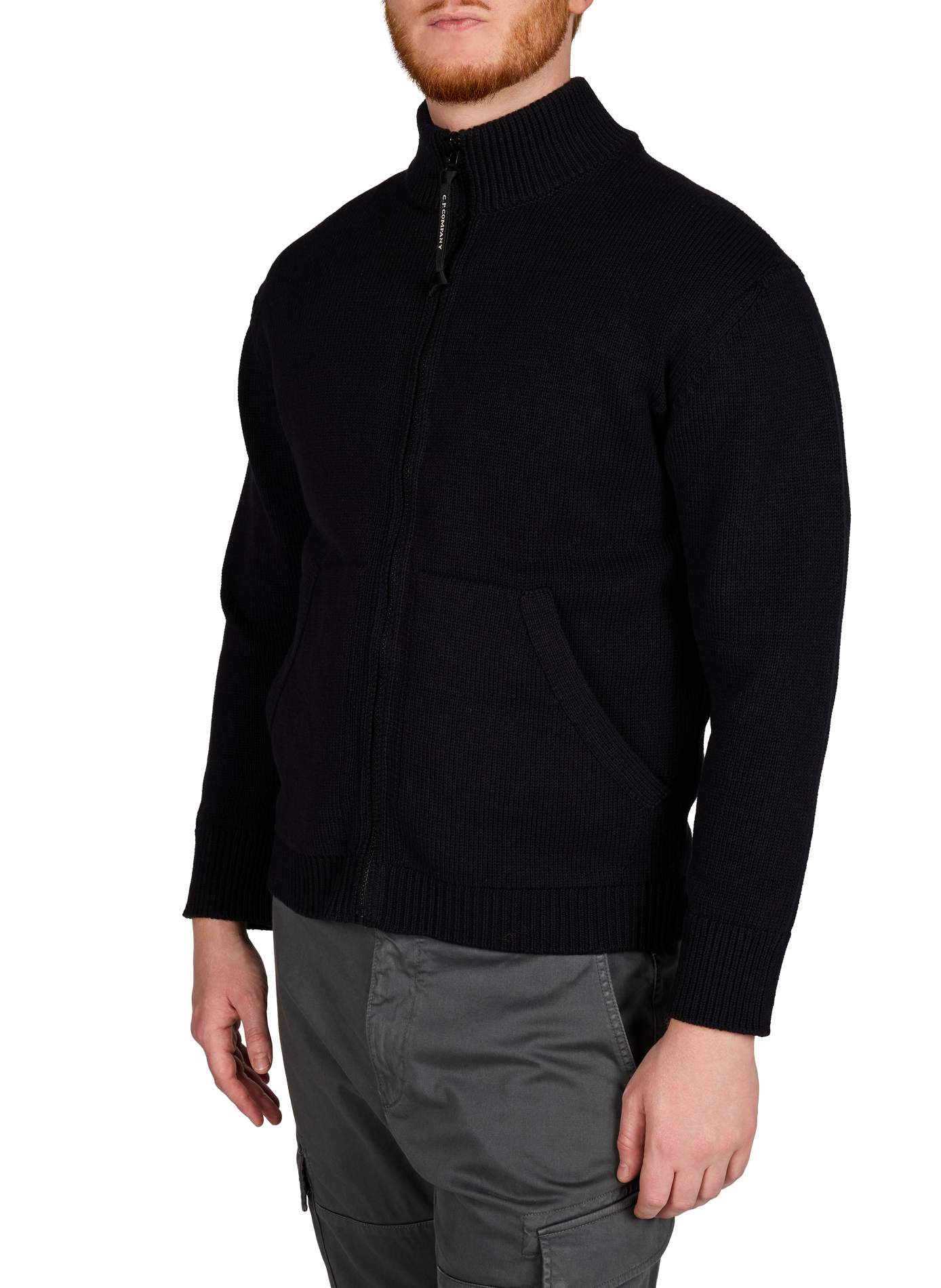 Cardigan côtelé avec gilet intérieur amovible CP COMPANY Bleu