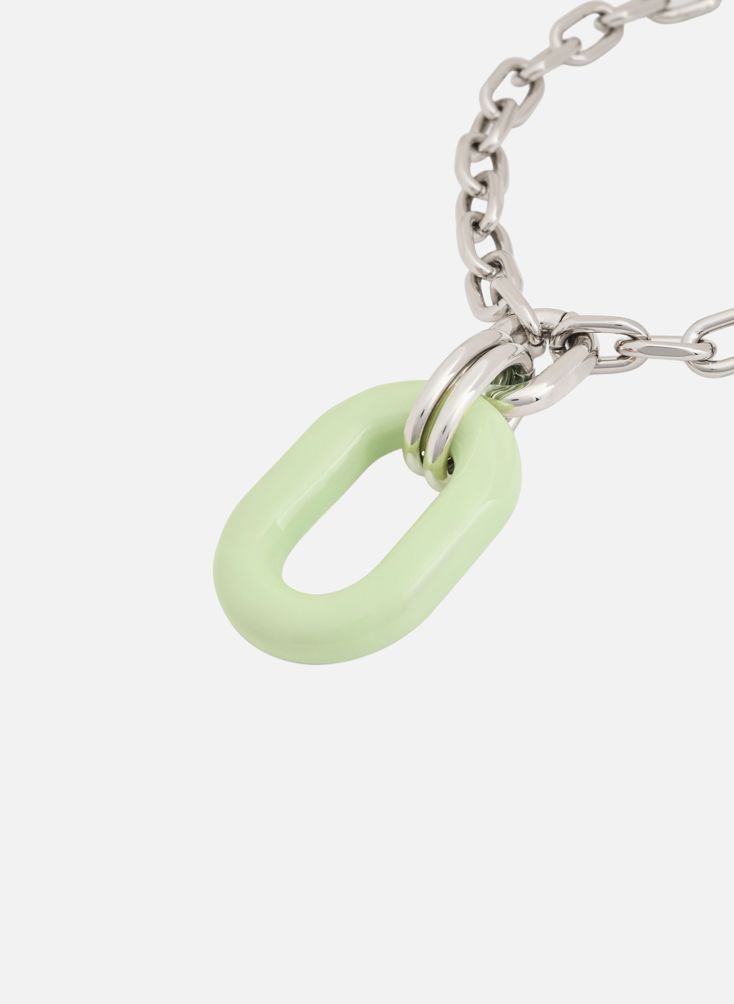 Collier xl link bicolore RABANNE Vert