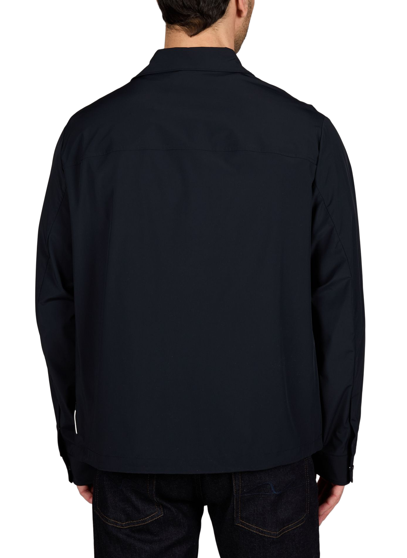 Blouson léger à col classique ARMANI EXCHANGE Bleu