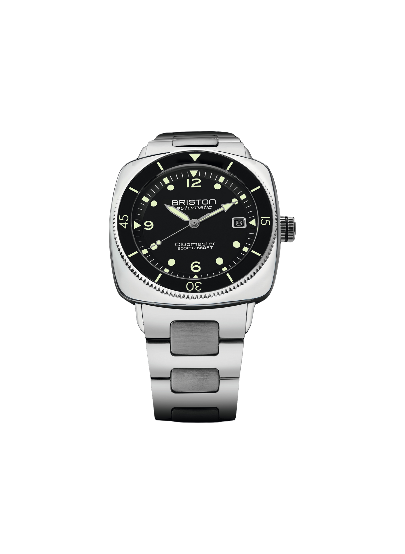 Montre automatique Clubmaster Legend en acier inoxydable BRISTON Noir