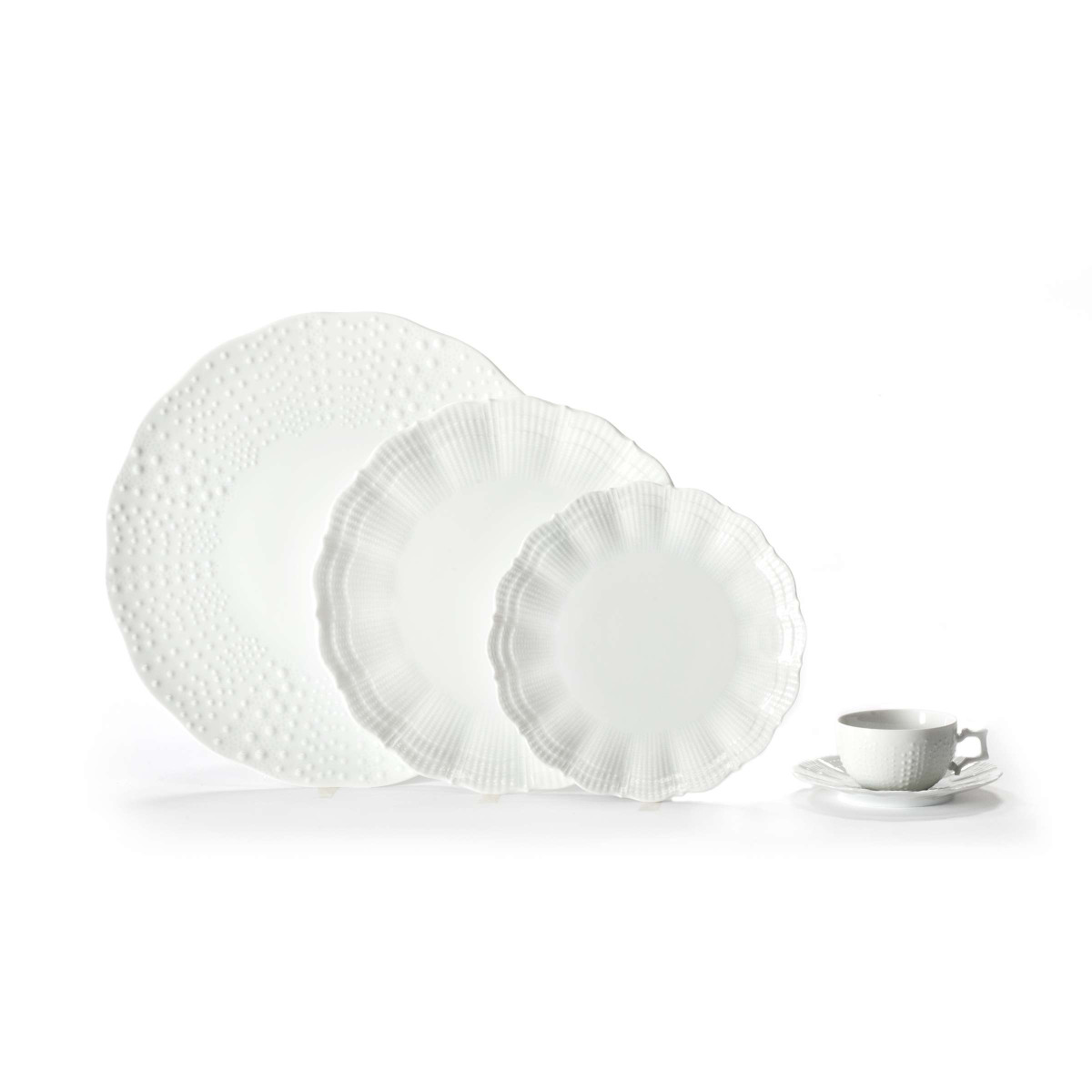 Corail - assiette de présentation 31.5 cm (lot de 3) MEDARD DE NOBLAT Blanc