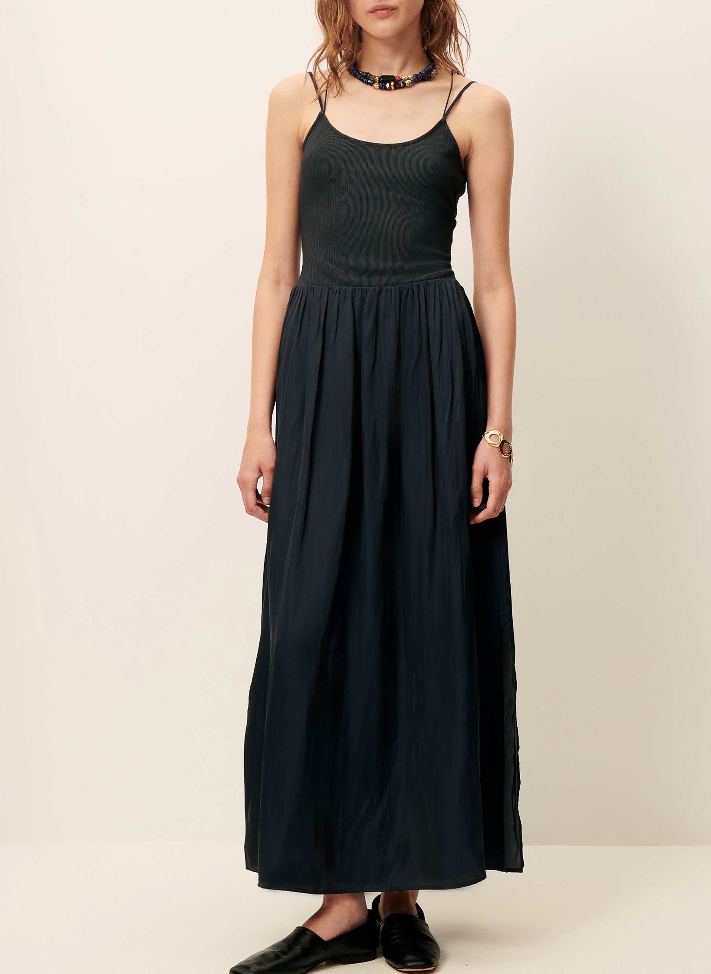 Robe longue col rond sweet mambo SESSUN Vert