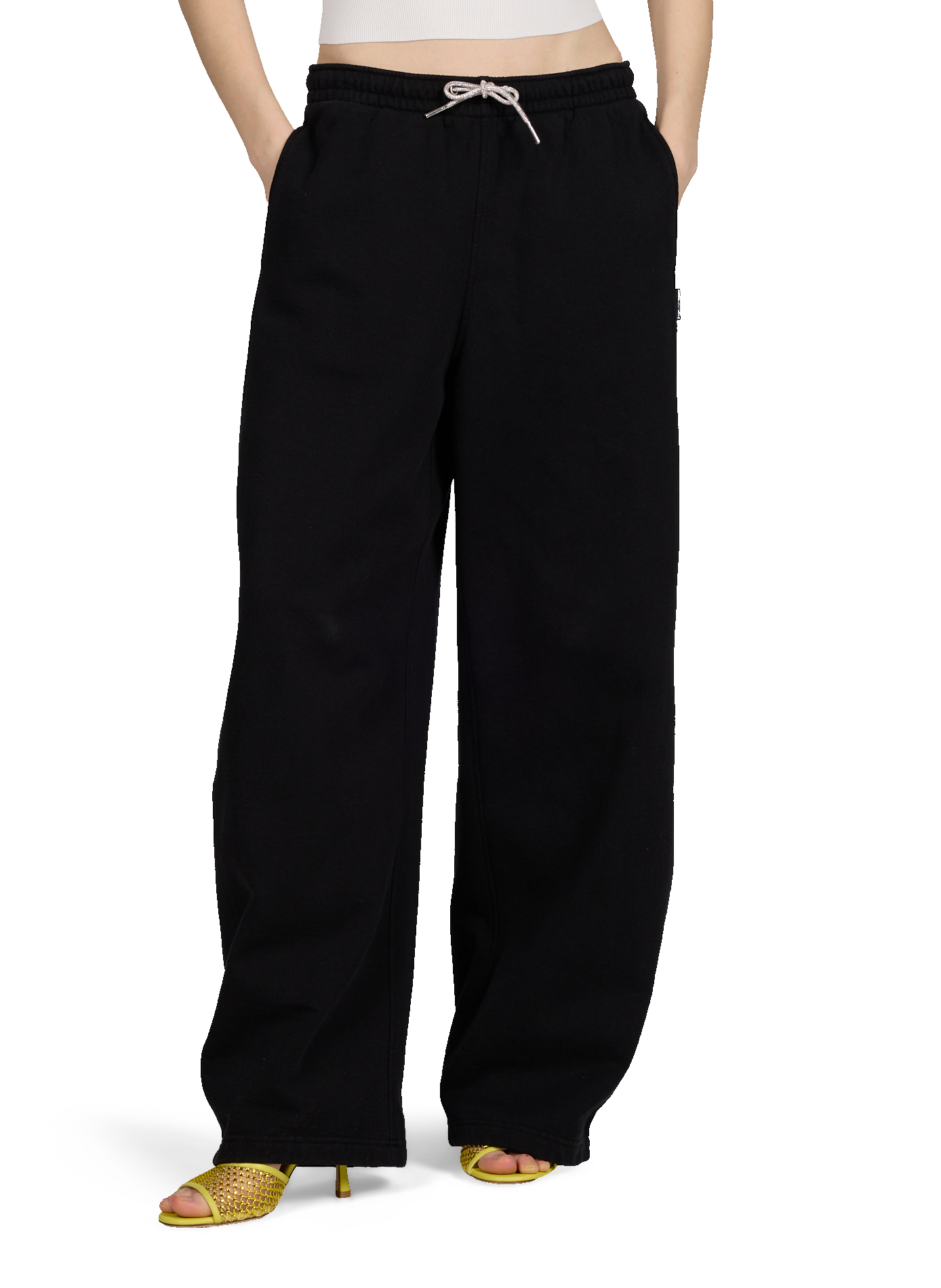 Jogging large en coton ALEXANDER WANG Noir