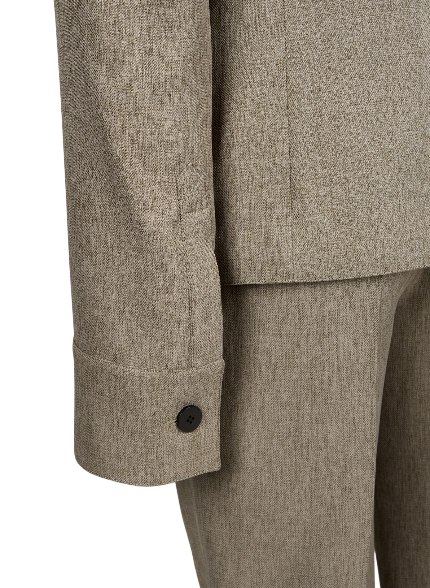 Tweed jacket with round collar SEAN SUEN Grey