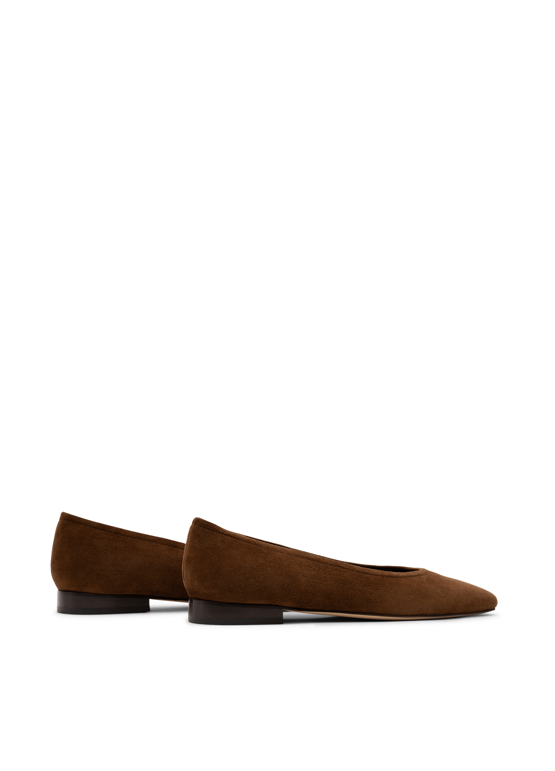 Ballerines alfida en chevre velours PARALLELE Marron