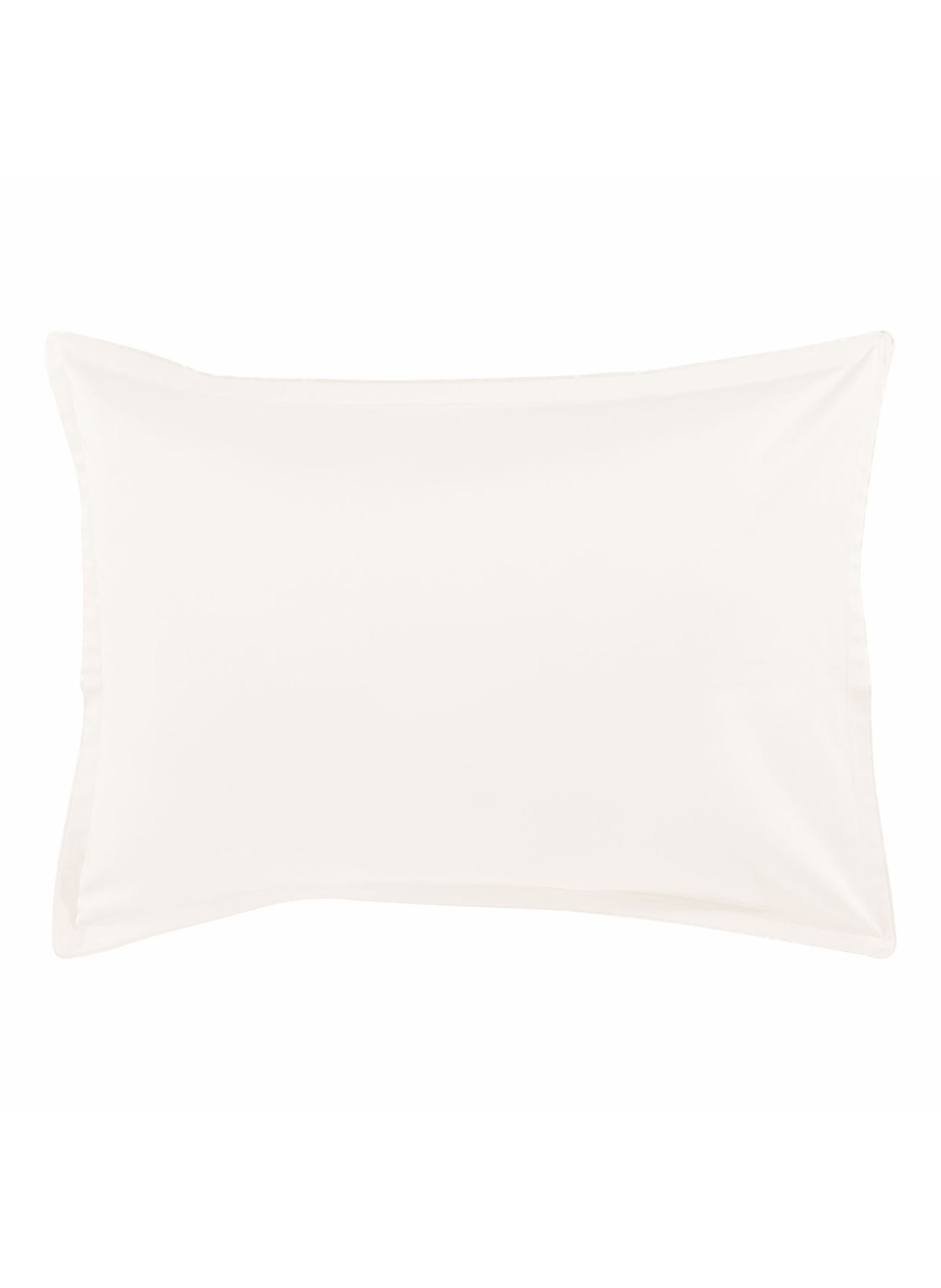 Taie d'oreiller unie en satin de coton bio, teophile ALEXANDRE TURPAULT Blanc
