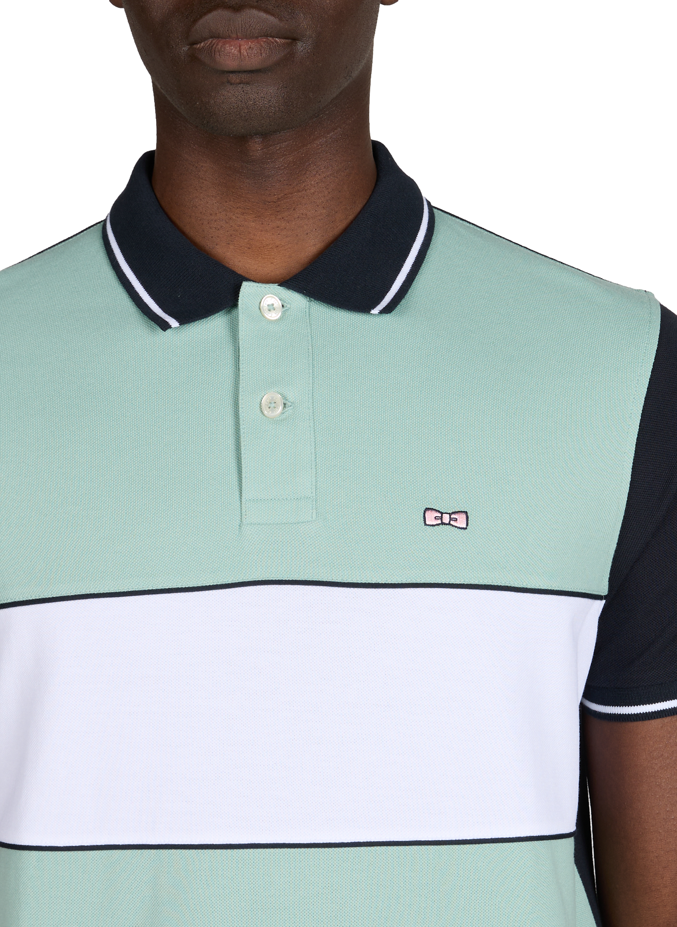 Polo à manches courtes en coton EDEN PARK Bleu