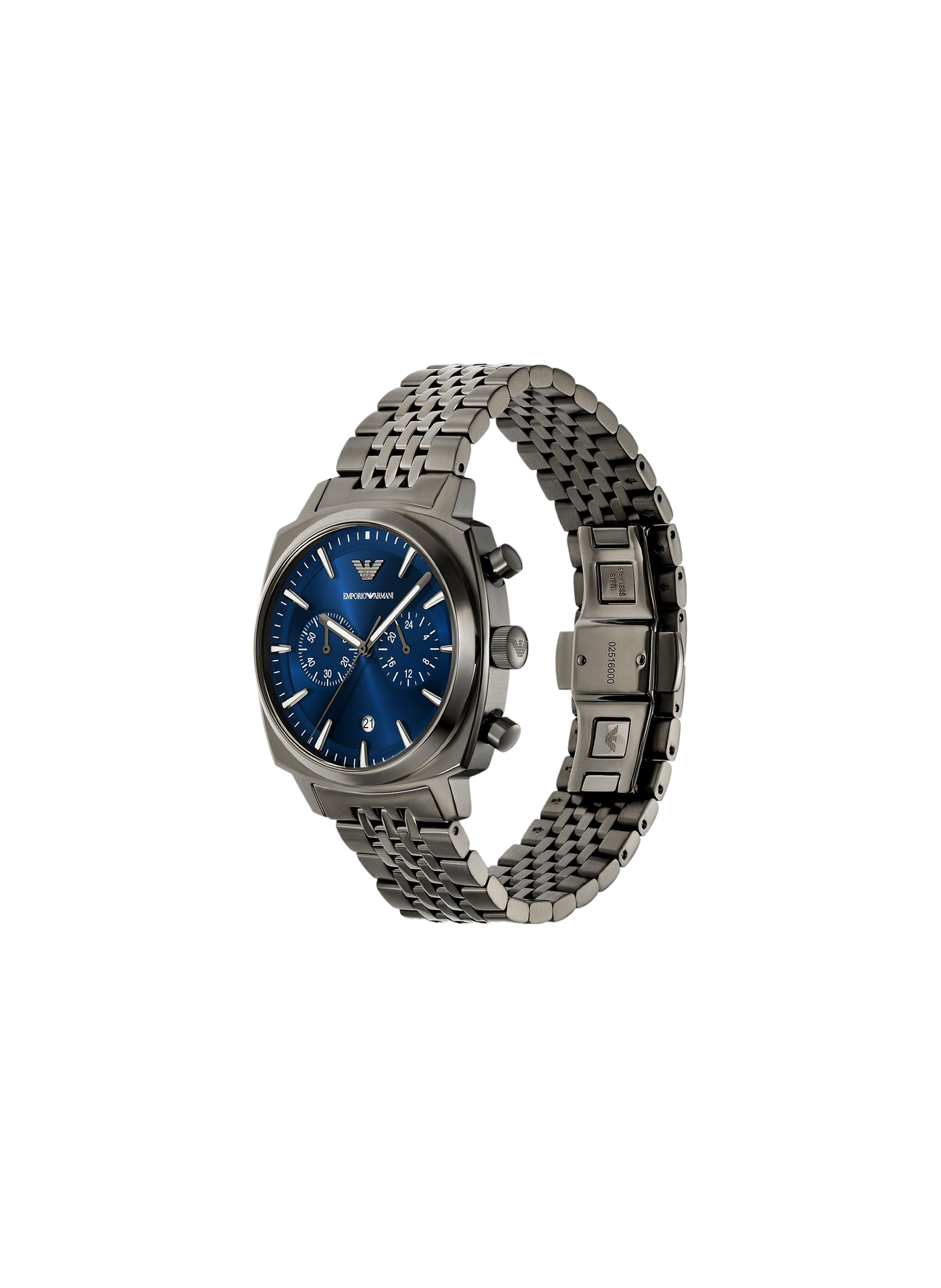 Montre quartz en acier inoxydable ARMANI MONTRES Bleu