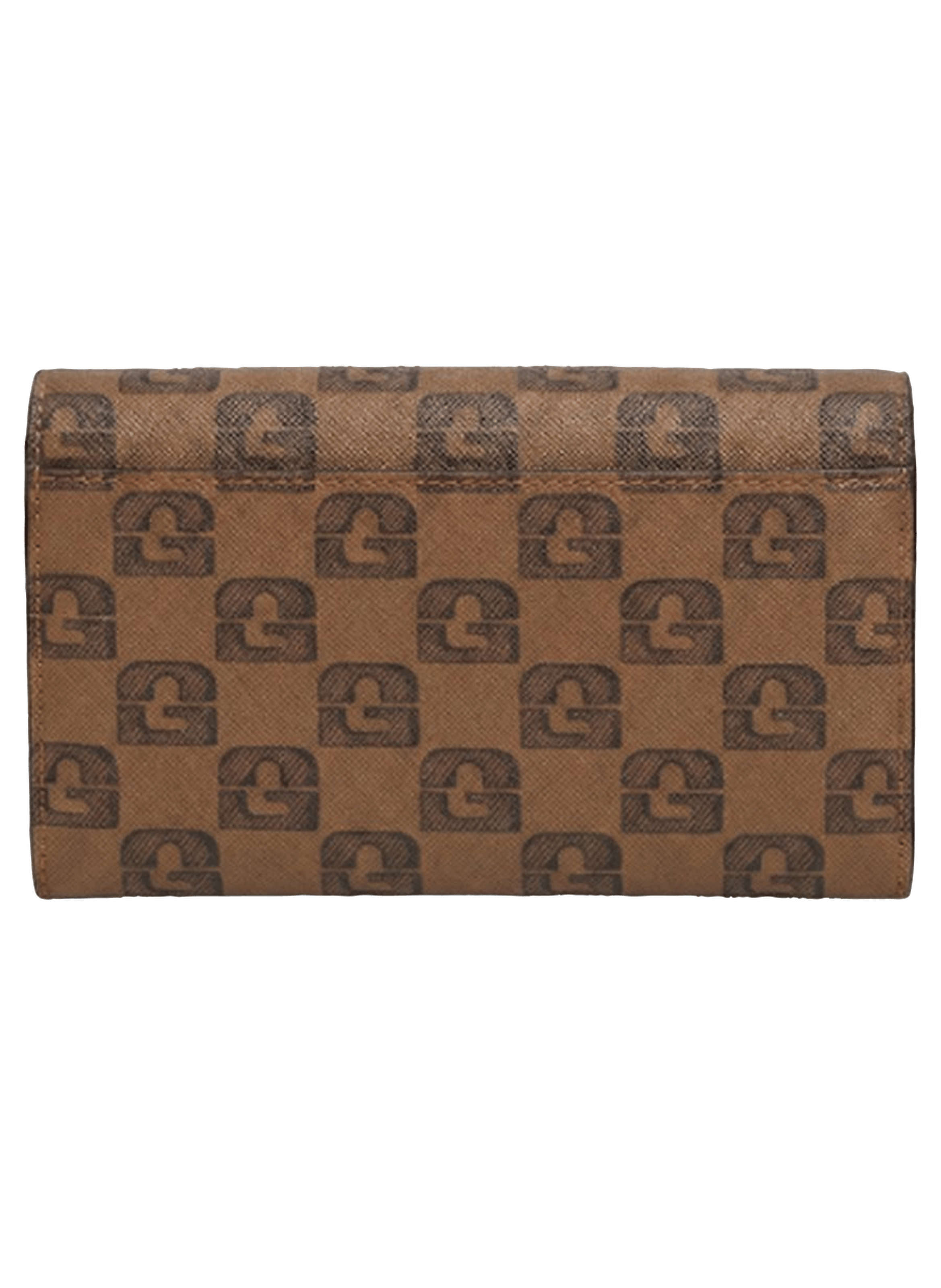 Portefeuille en toile enduite monogrammée et cuir – wallet GERARD DAREL Marron