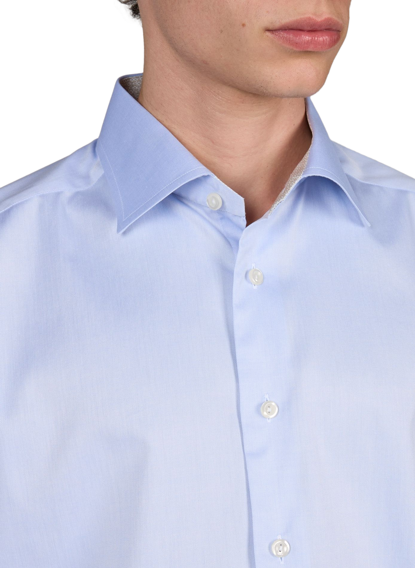 Chemise slim en coton ETON Bleu
