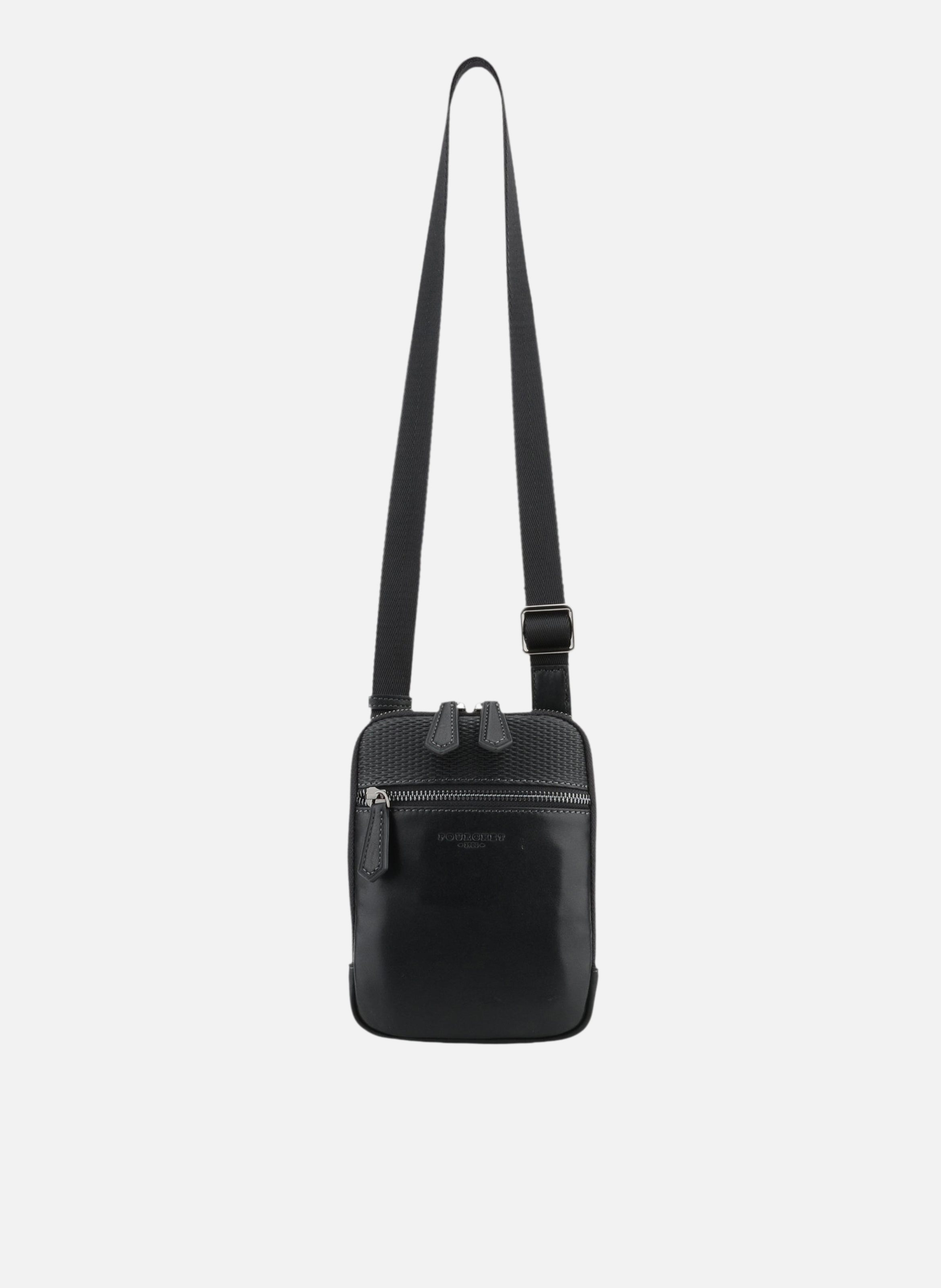 Raphael | sac porté travers en cuir de vachette POURCHET Noir