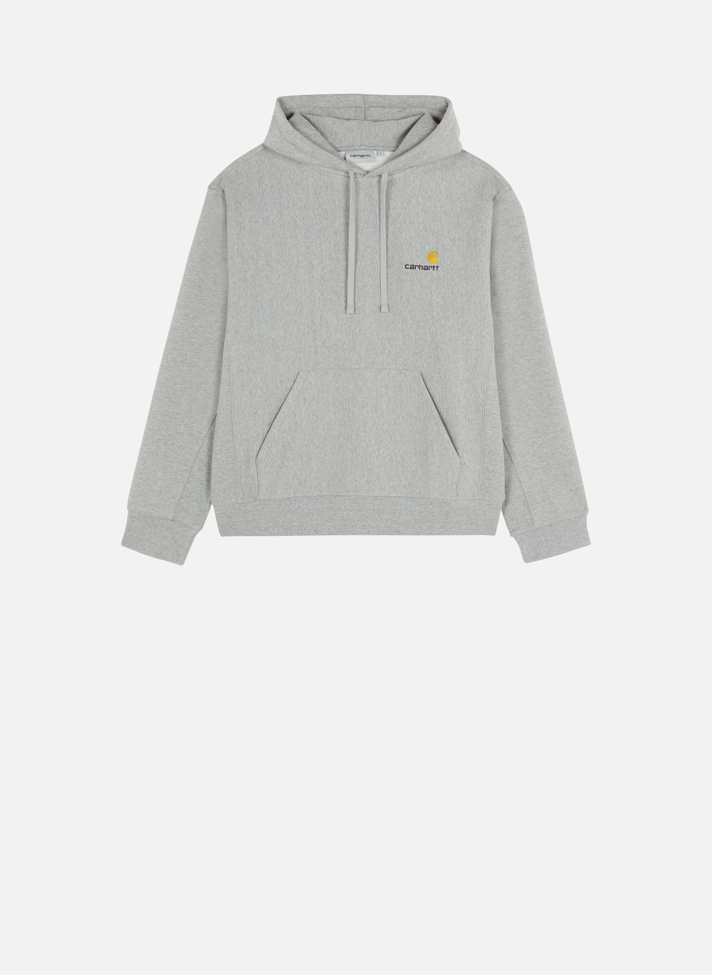 Hoodie american script  Grey heather