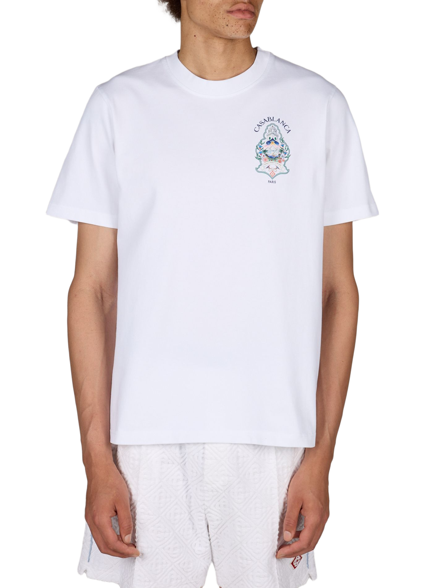 T-shirt Hotel Emblem en coton CASABLANCA PARIS Multicolore