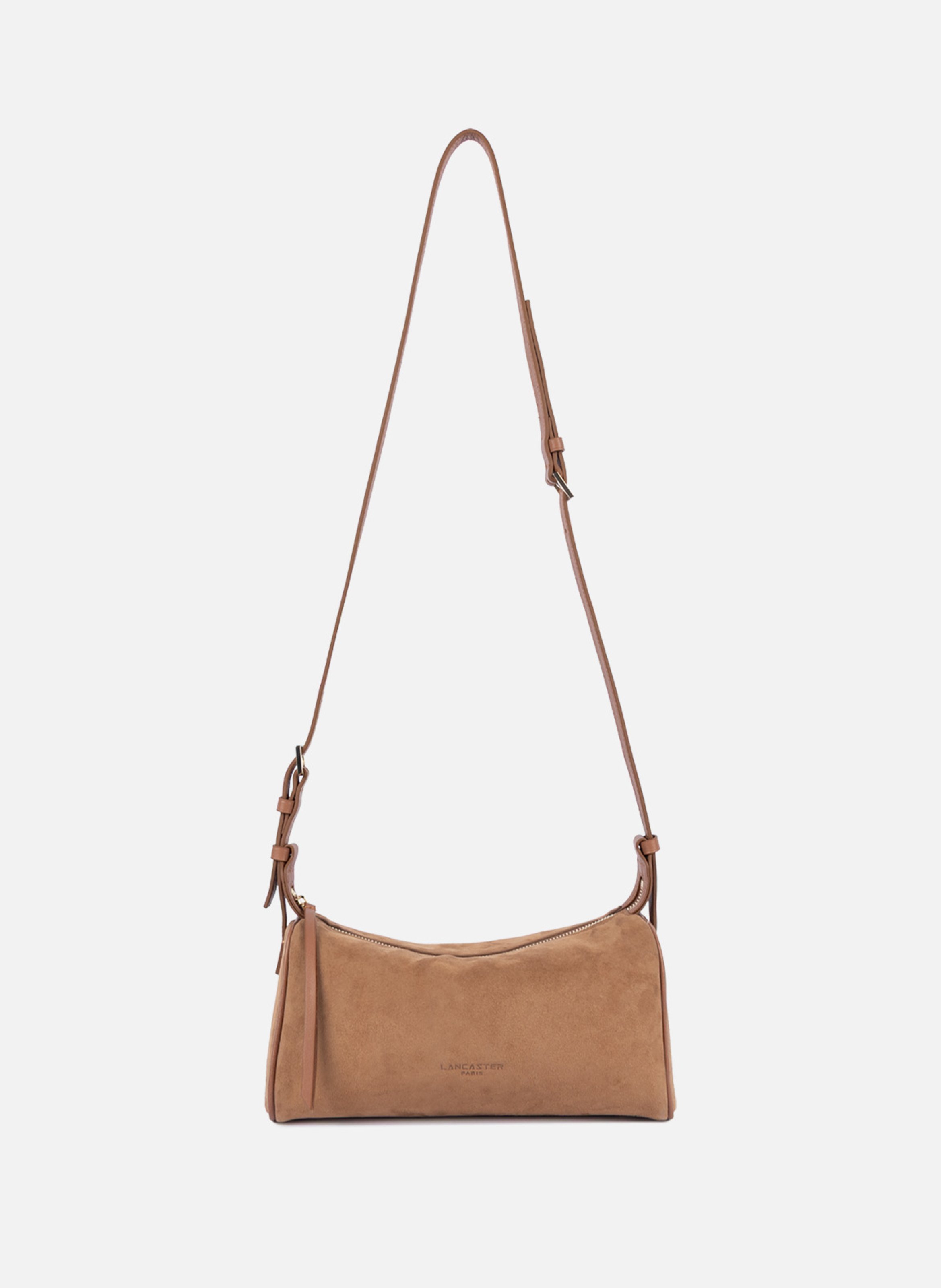 Sac rectangle - suède LANCASTER Marron