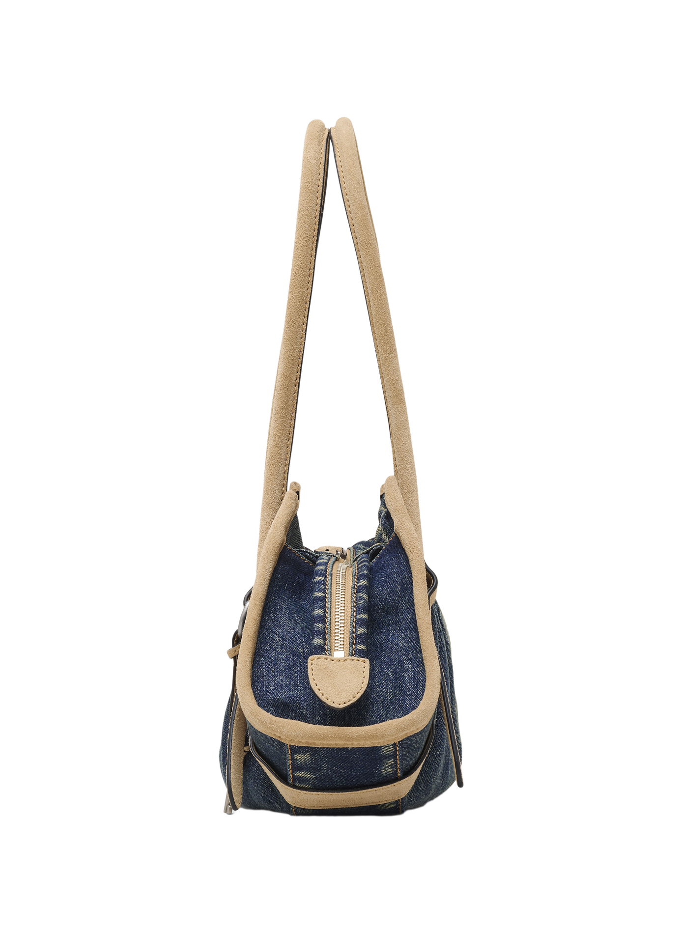 Sac The Denim Suede Cristina Satchel en coton MARC JACOBS Bleu