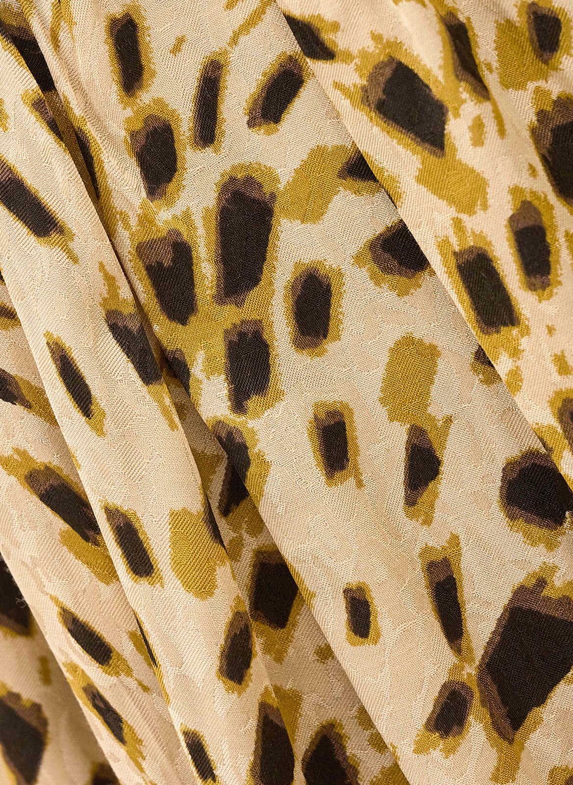 Blouse imprimée à col montant hope BA&SH Beige