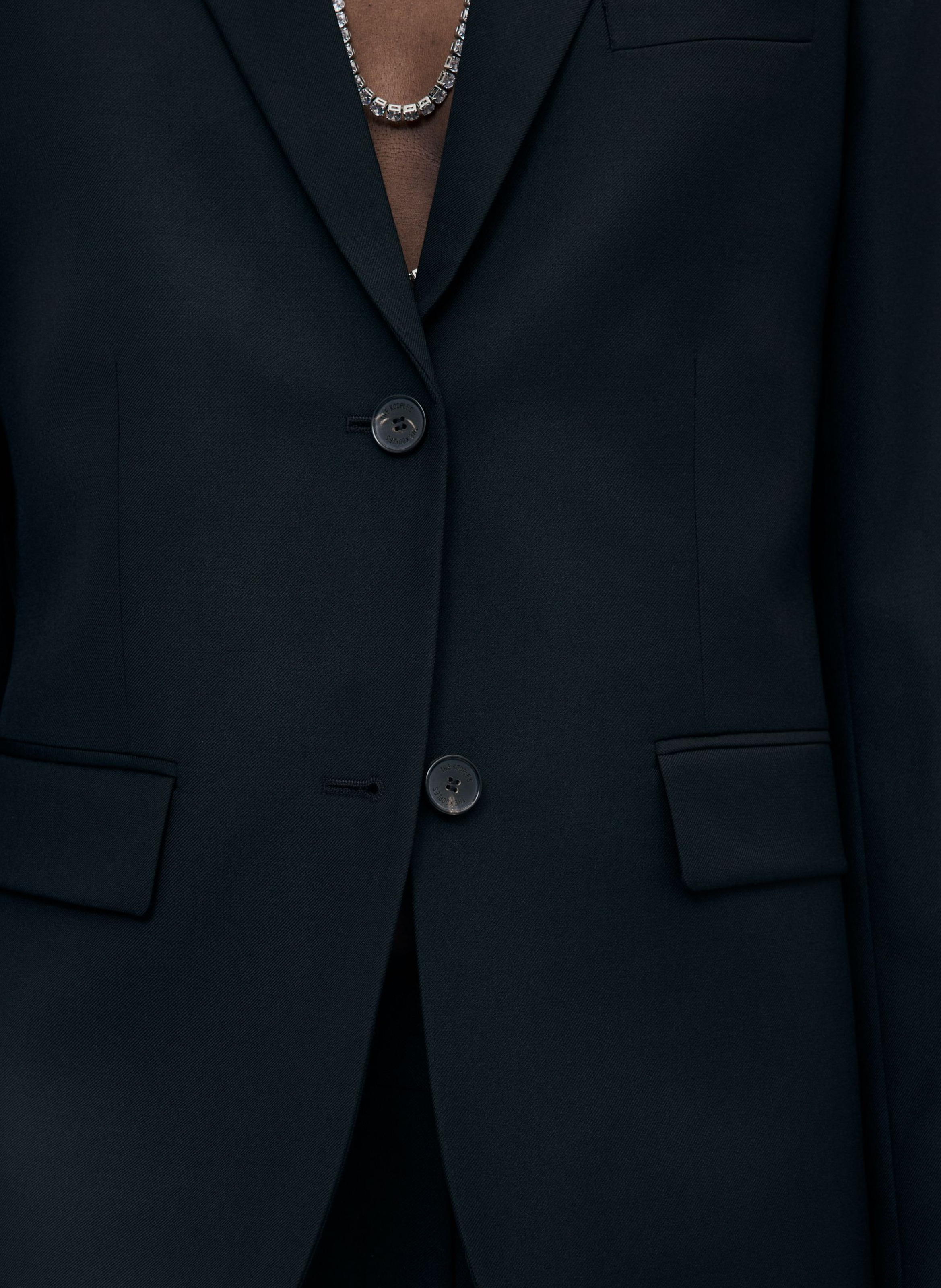 Veste de costume en laine coupe cintrée THE KOOPLES Noir