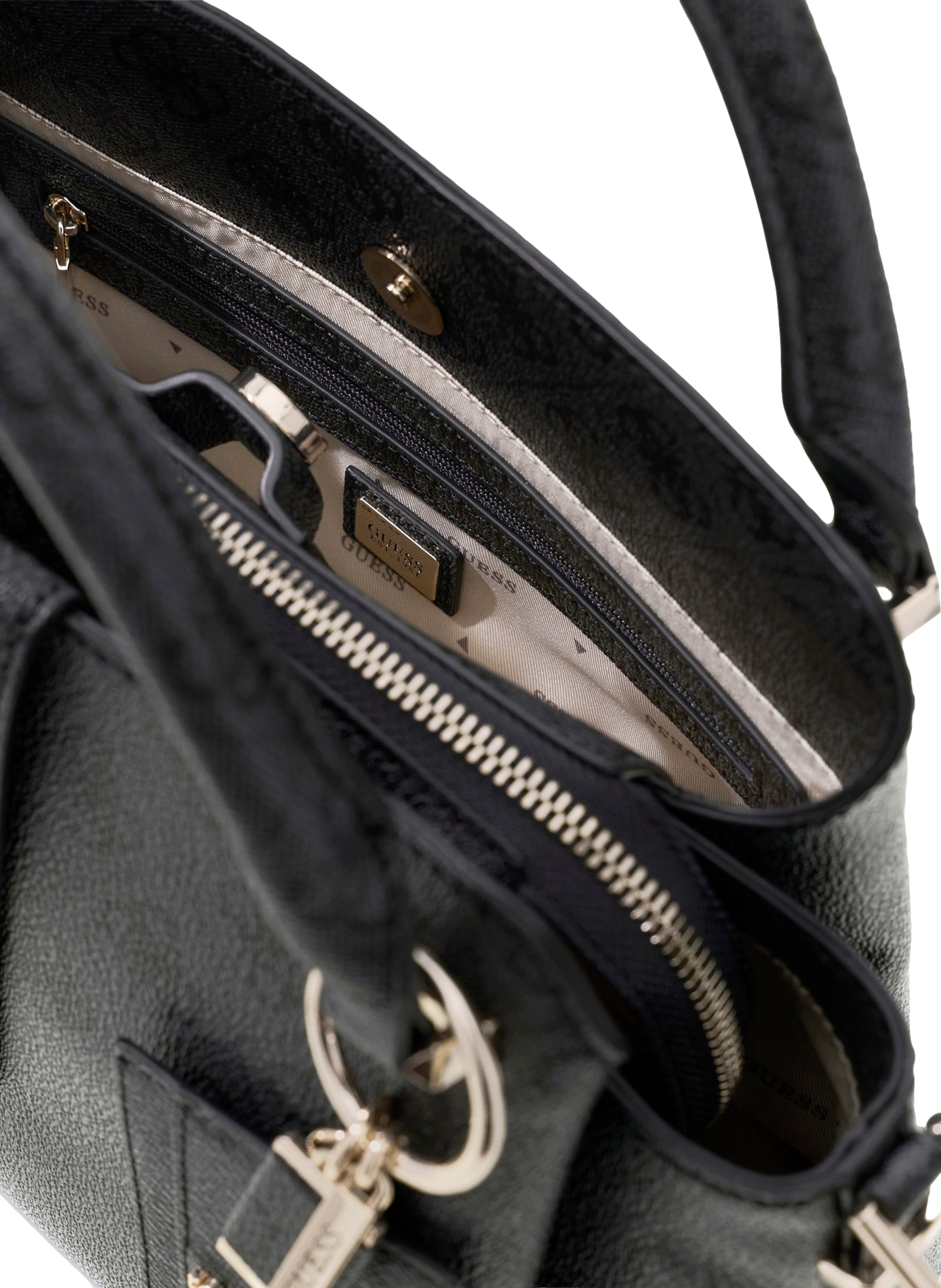 Sac à main imprimé | Noir GUESS Femme