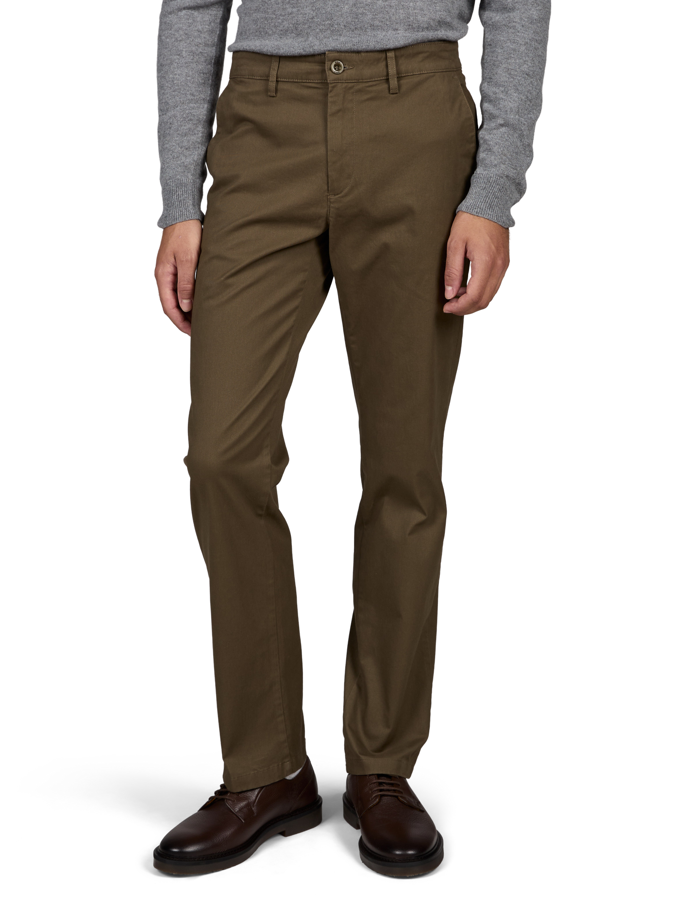 Cotton-blend chino trousers AIGLE Brown