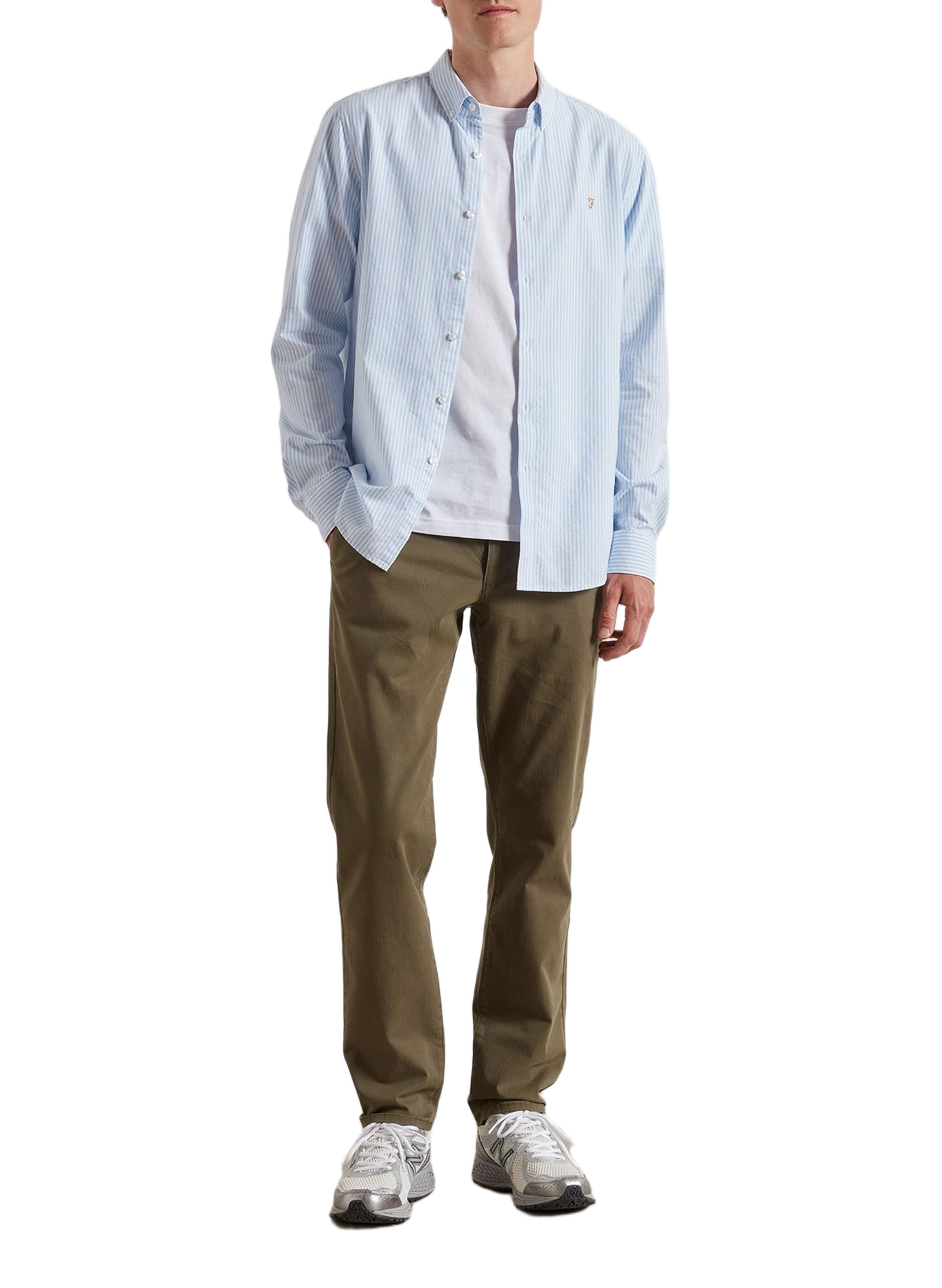 Baumwollhemd | Blau FARAH Herren
