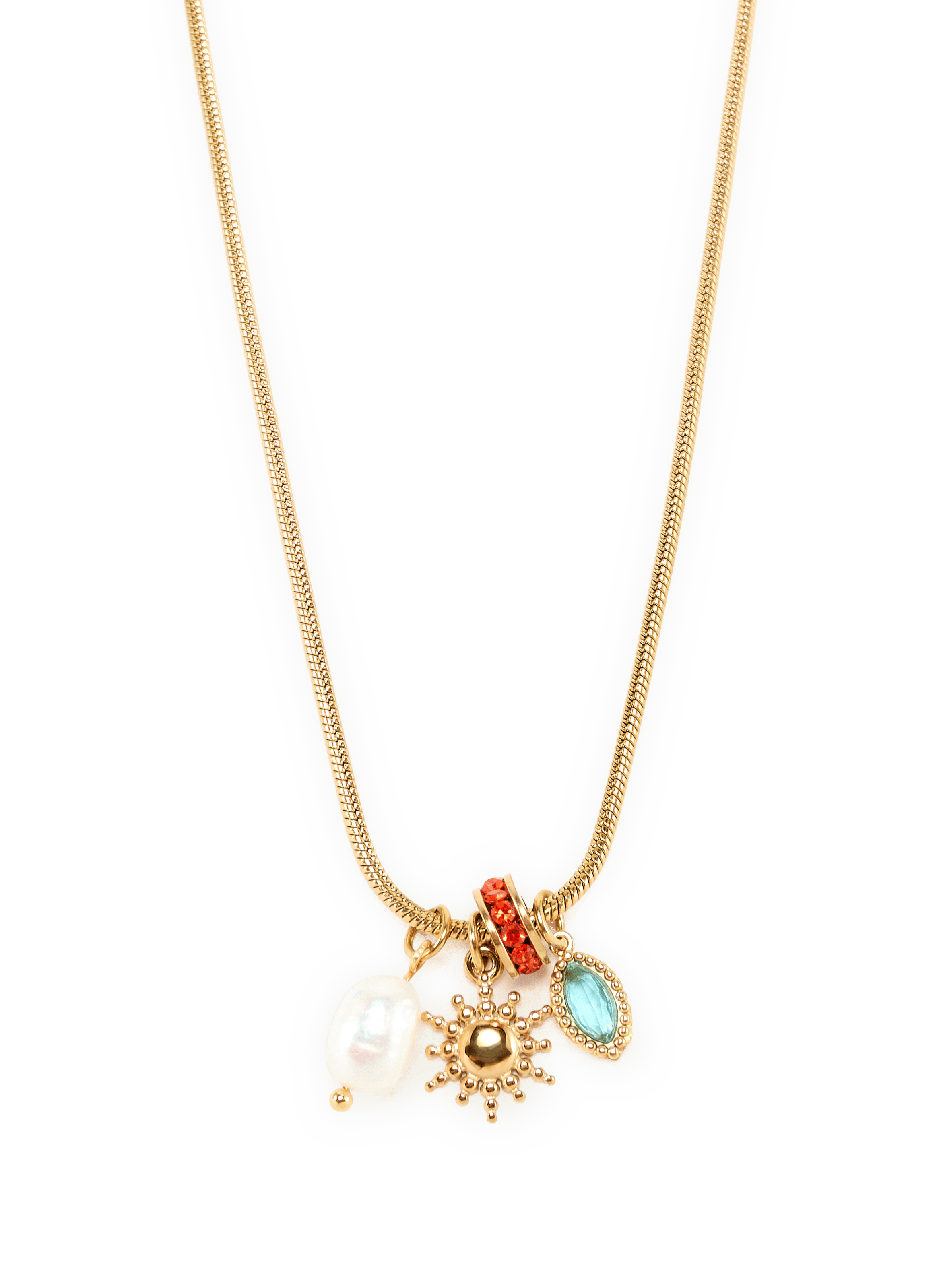 Collier en acier mélangé AU PRINTEMPS PARIS Goud