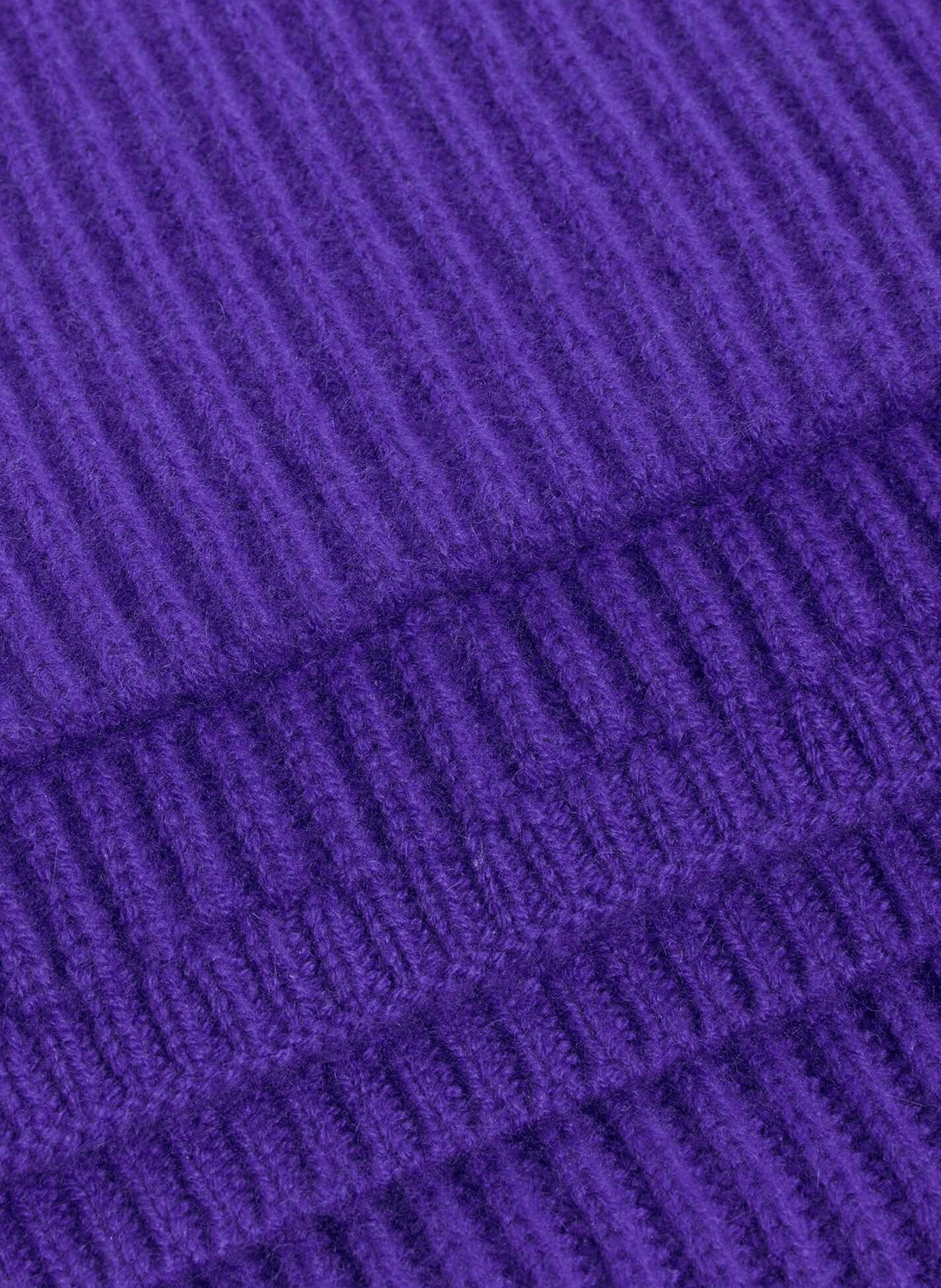 Echarpe unie à poches en laine et cachemire SANDRO Violet